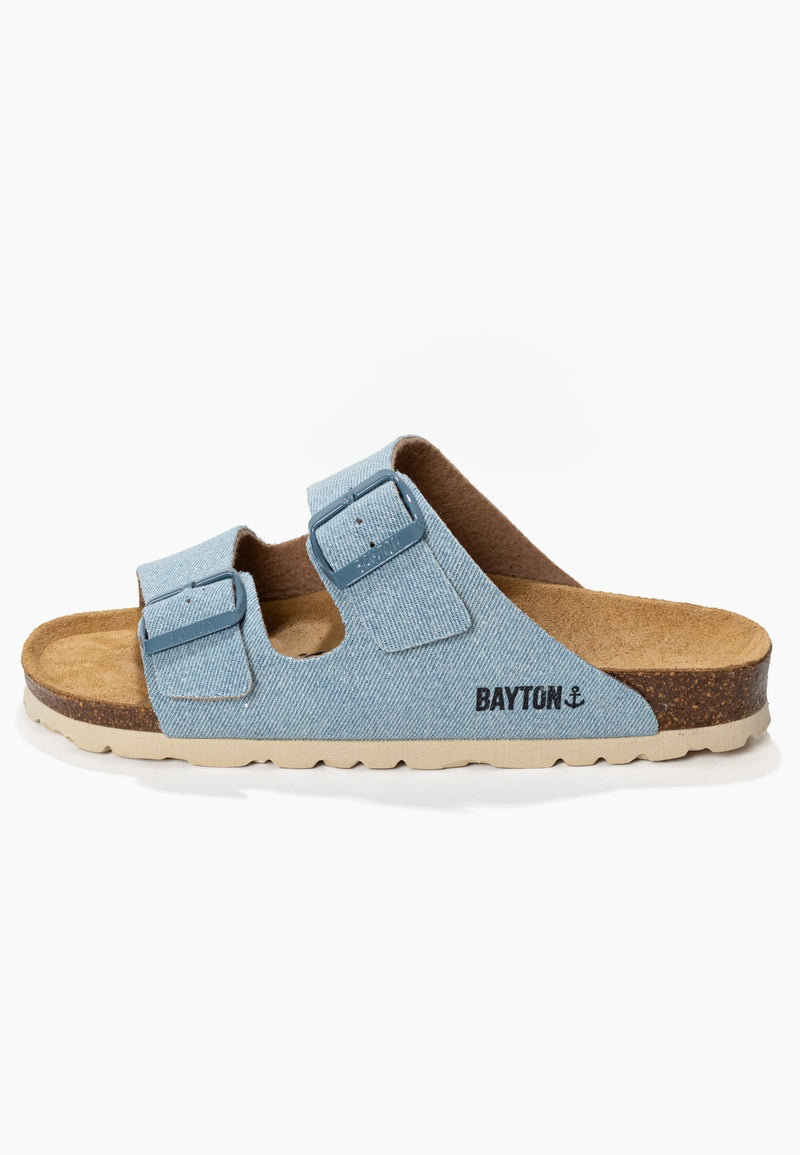 Sandales 2 Brides Atlas Bleu ciel