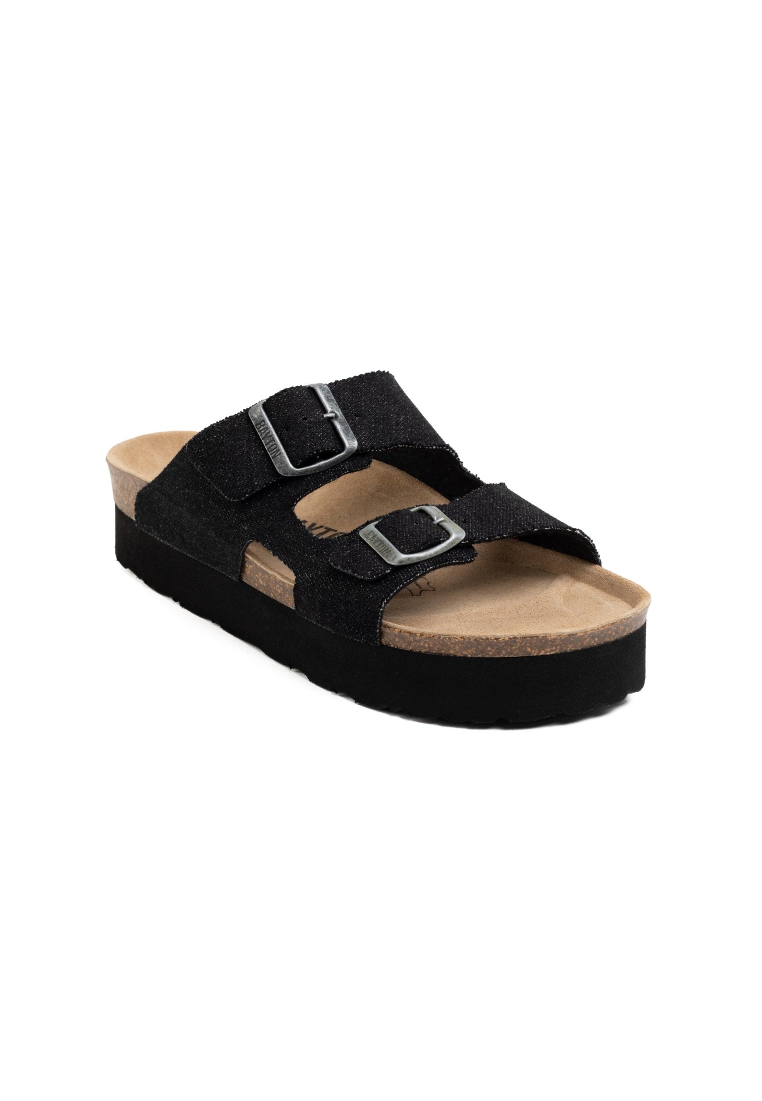 Sandales Space Noir à Plateforme