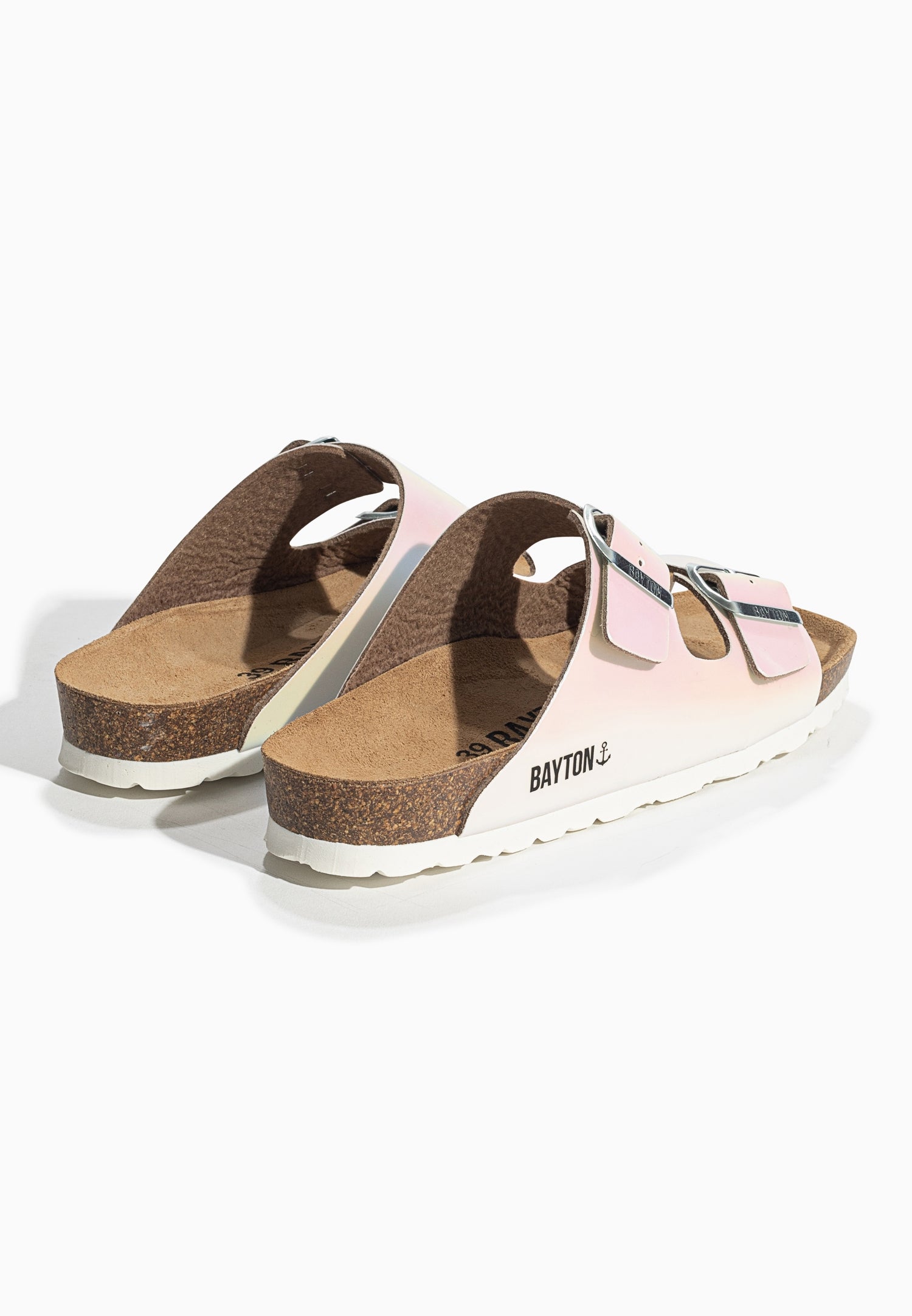 Sandales 2 Brides Atlas Blanc