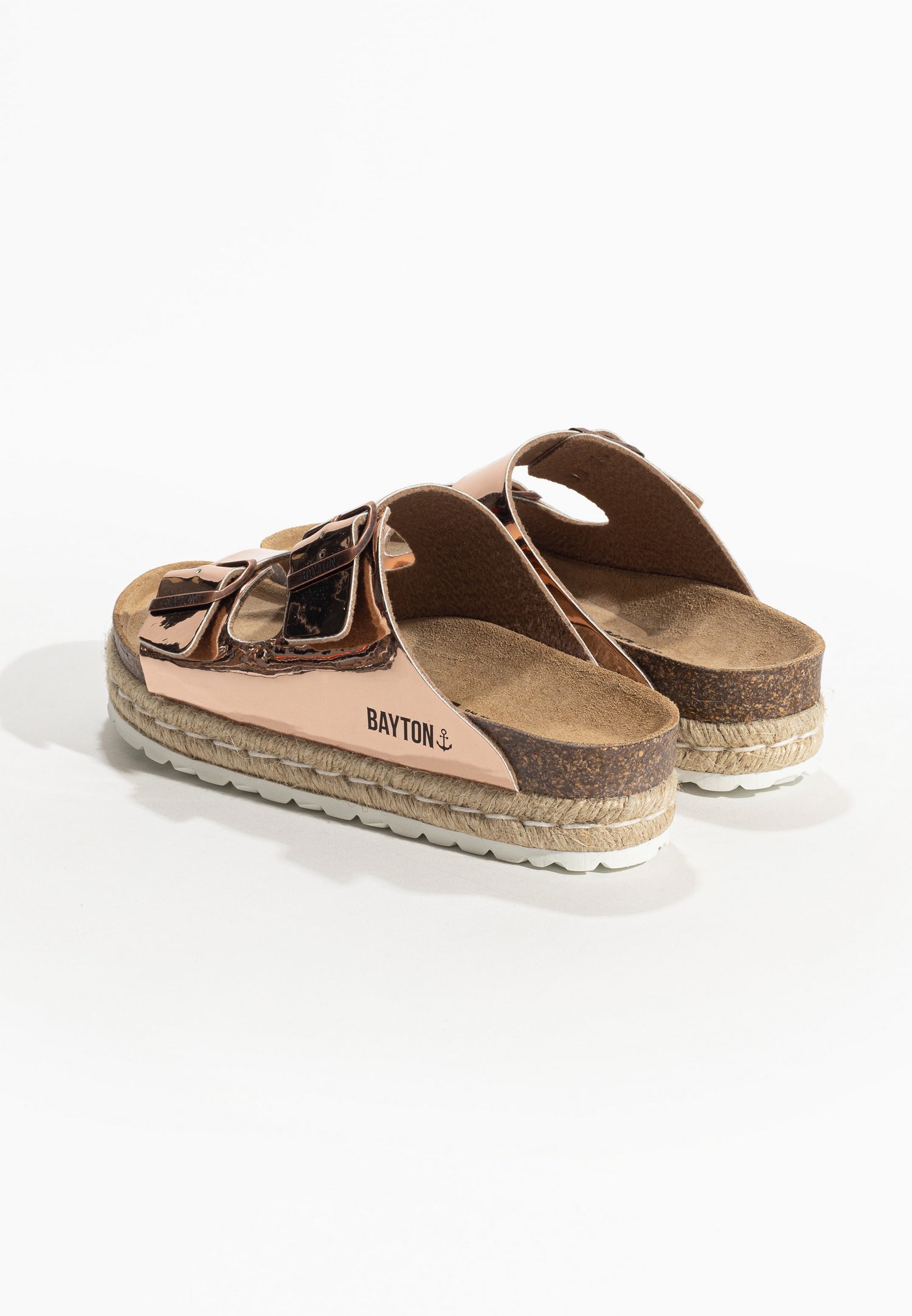 Sandales Olympe Rose gold à Plateforme