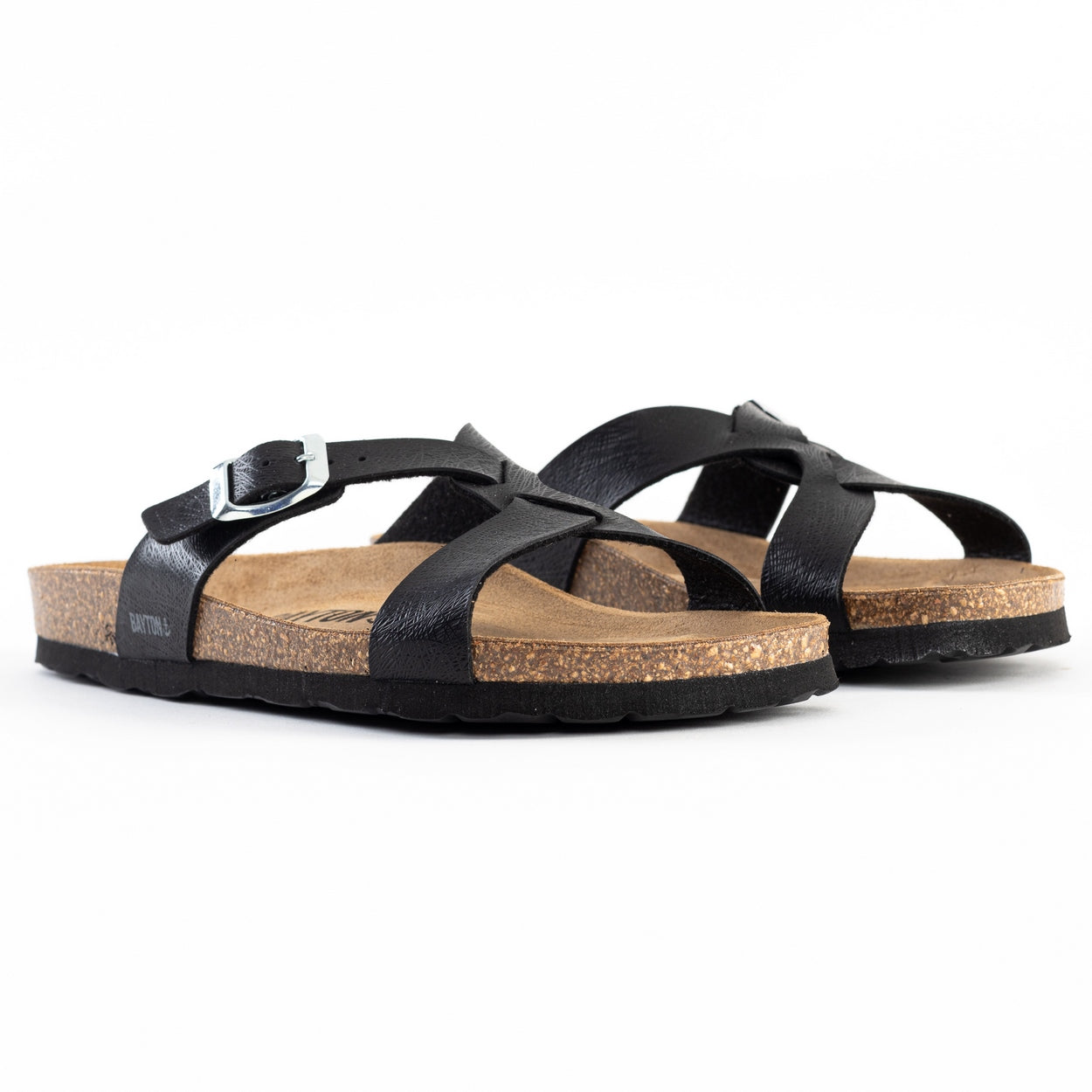 Sandales 2 Brides Sebastian Noir