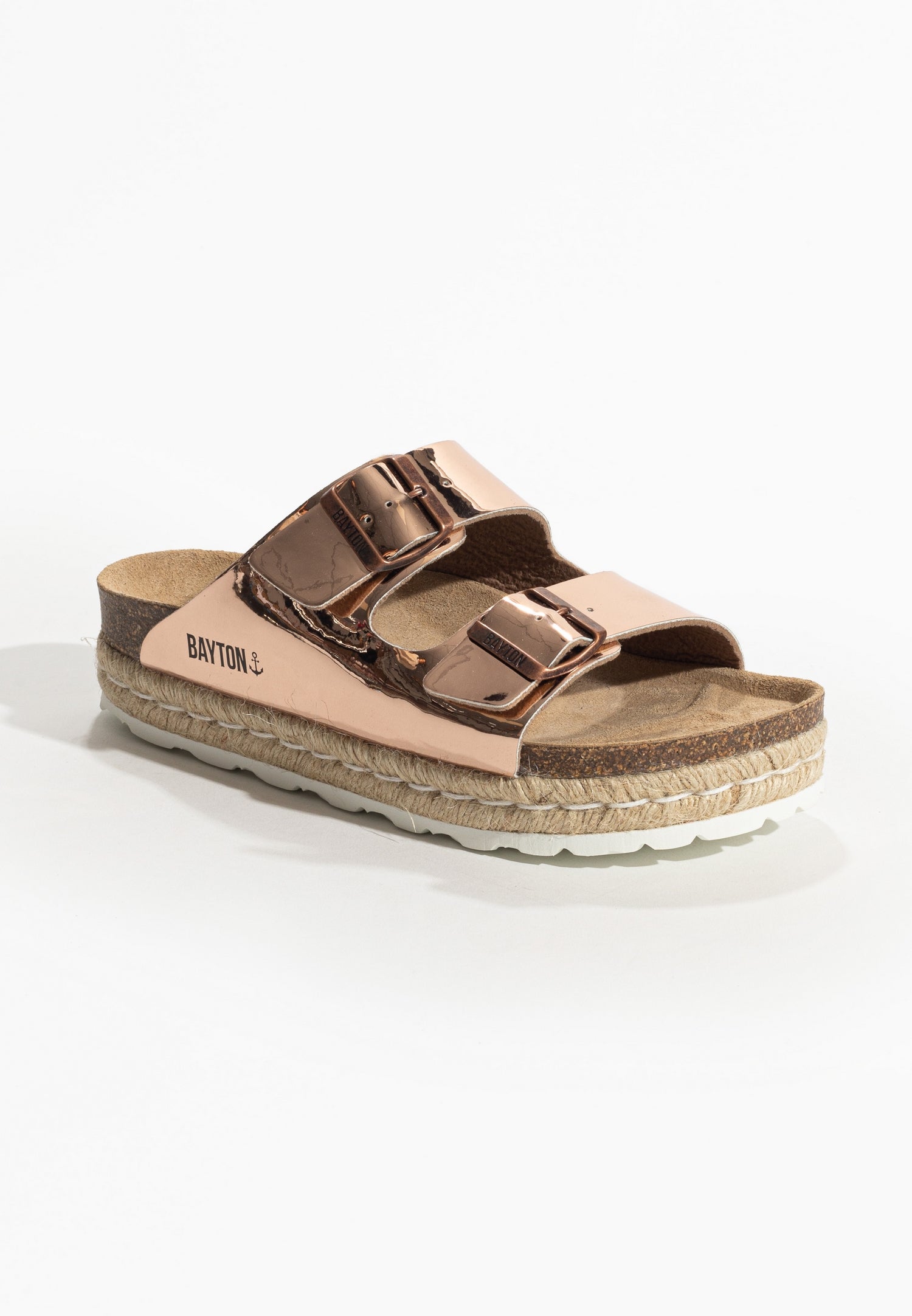 Sandales Olympe Rose gold à Plateforme
