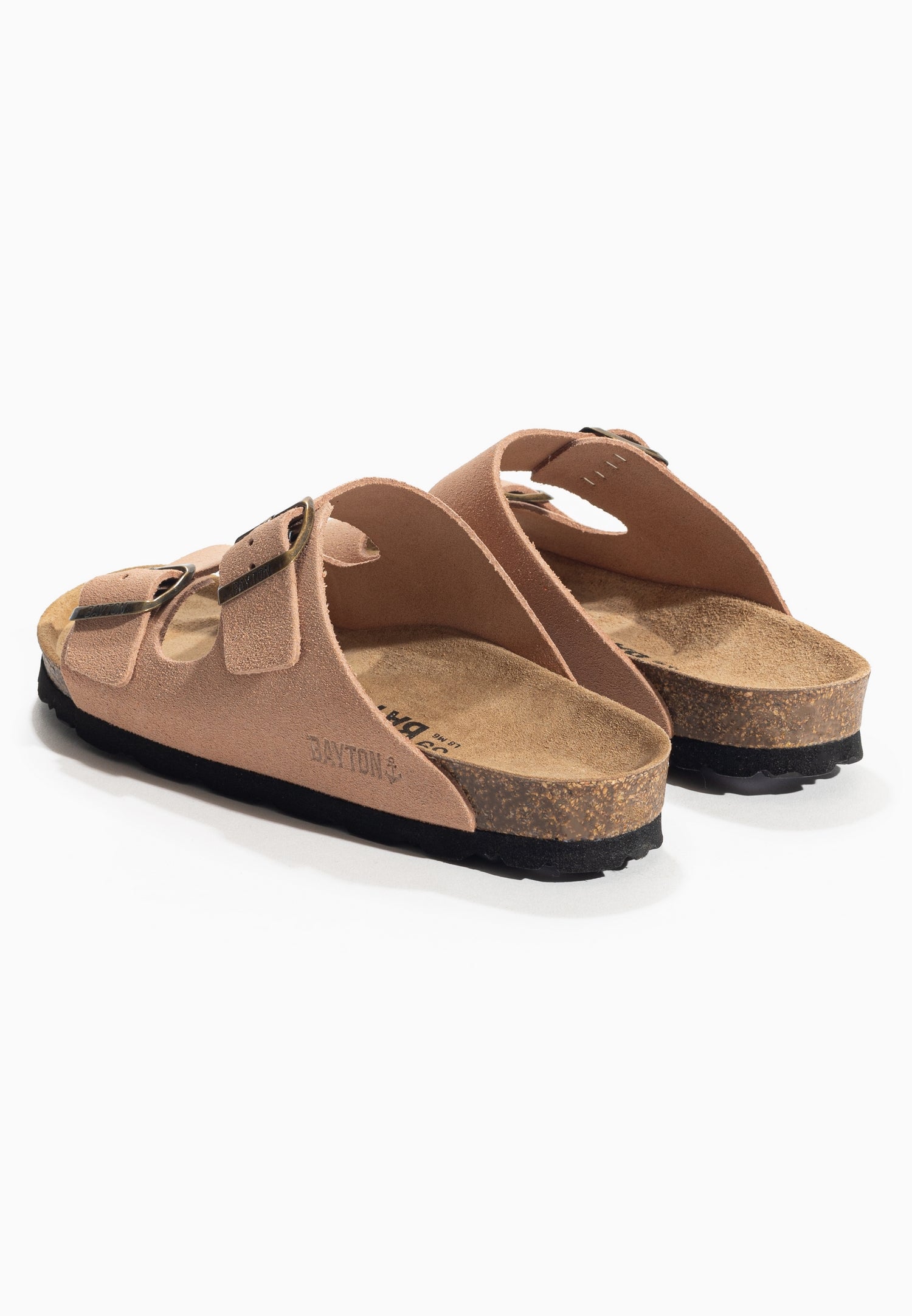 Sandales 2 Brides Atlas Pêche en Cuir Suédé