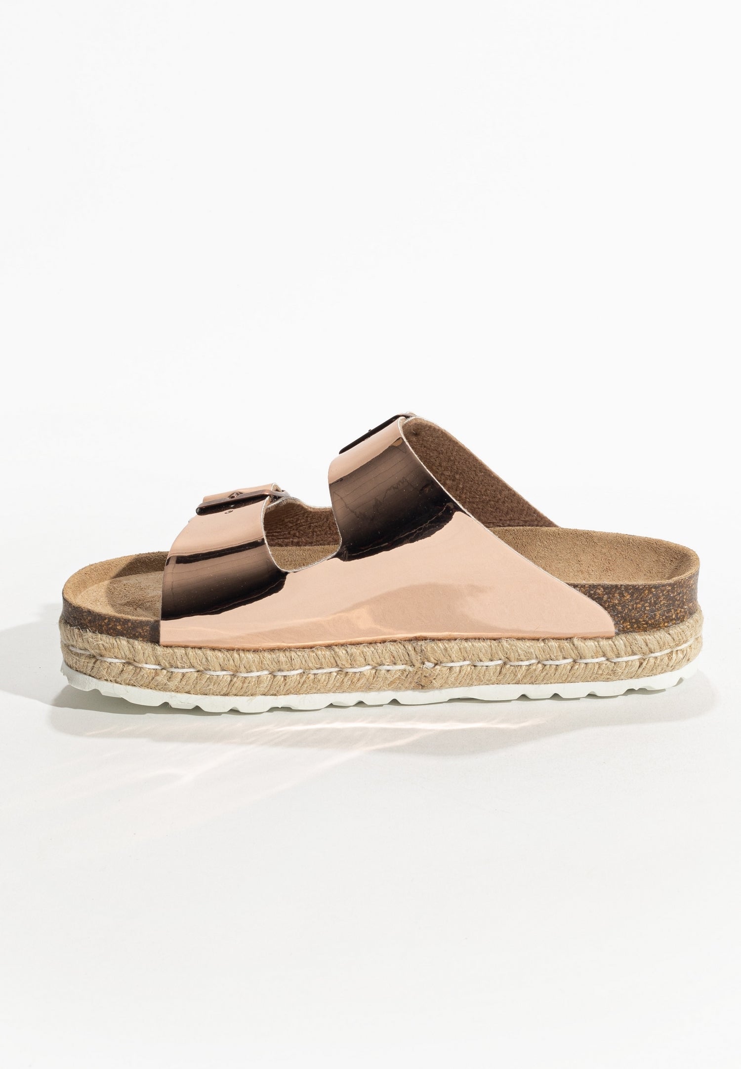 Sandales Olympe Rose gold à Plateforme