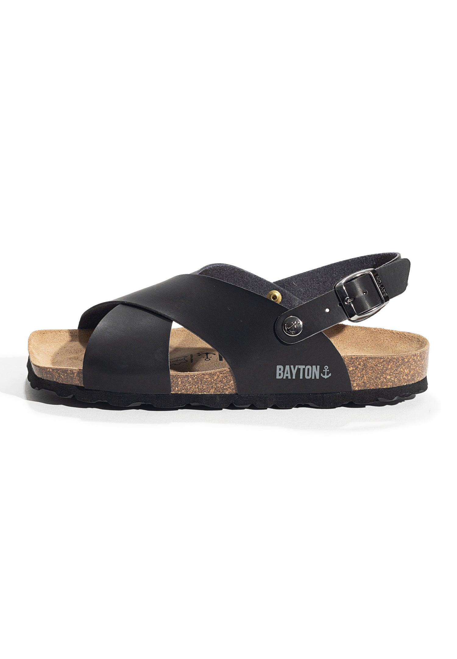 Sandalias de tweed negras