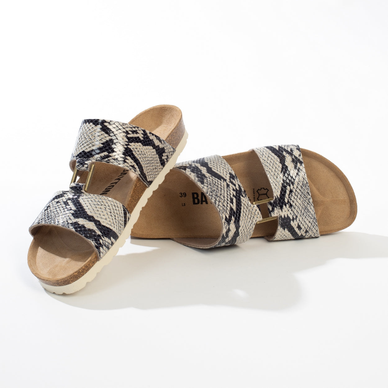 Sandales 2 Brides Navia Python