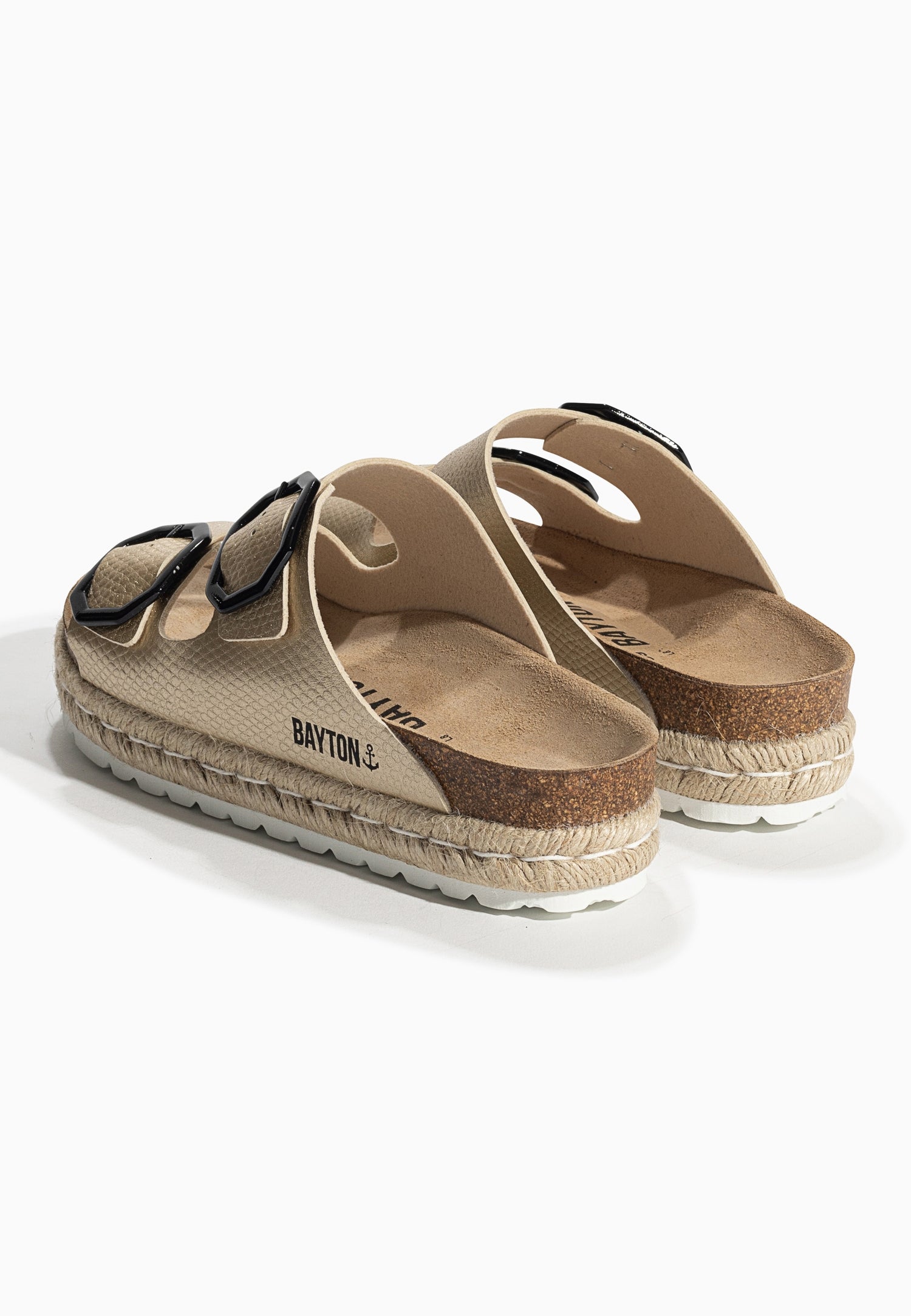 Sandales Alcee Doré à Plateforme