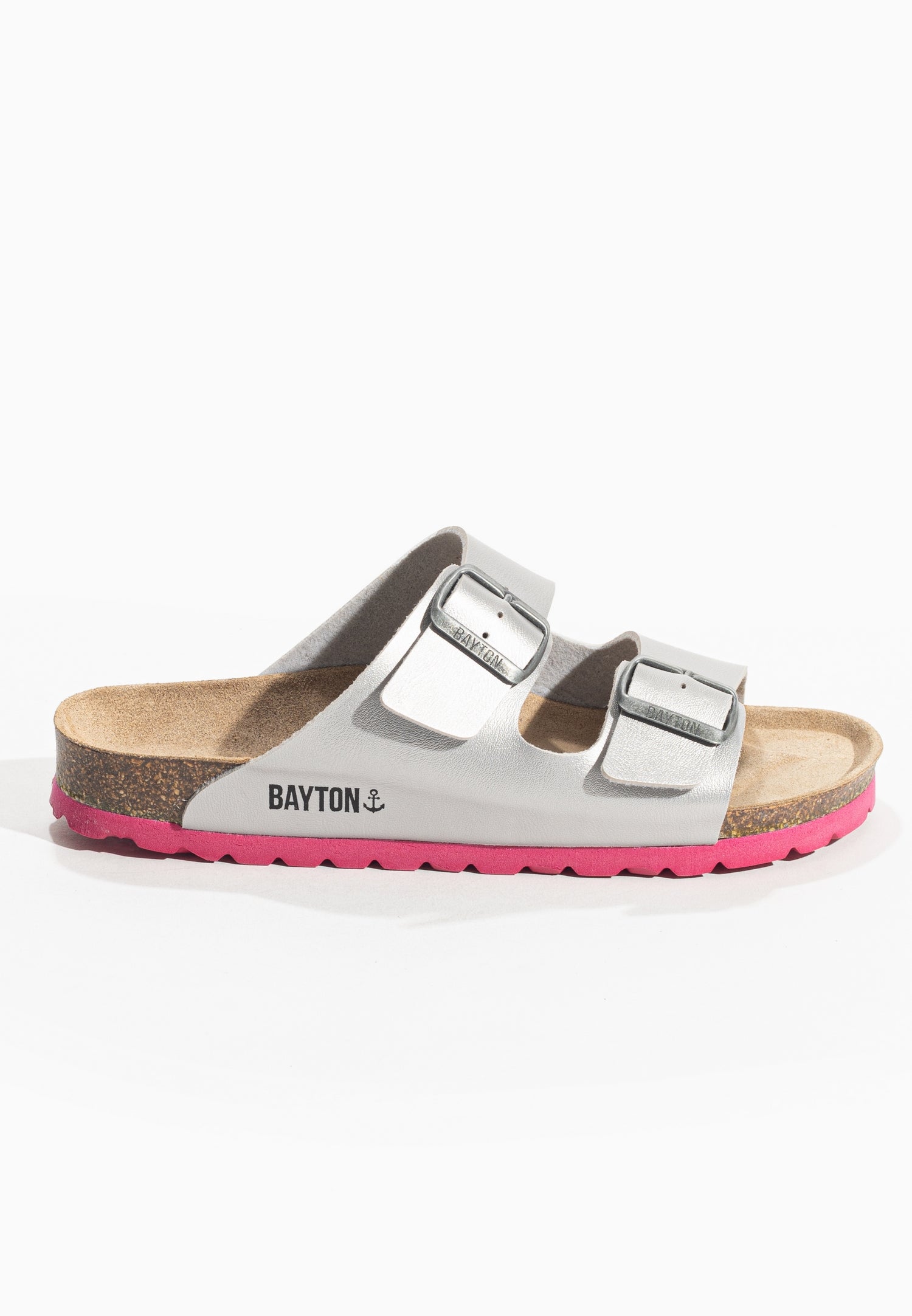 Arizona Silver 2 Strap Sandals
