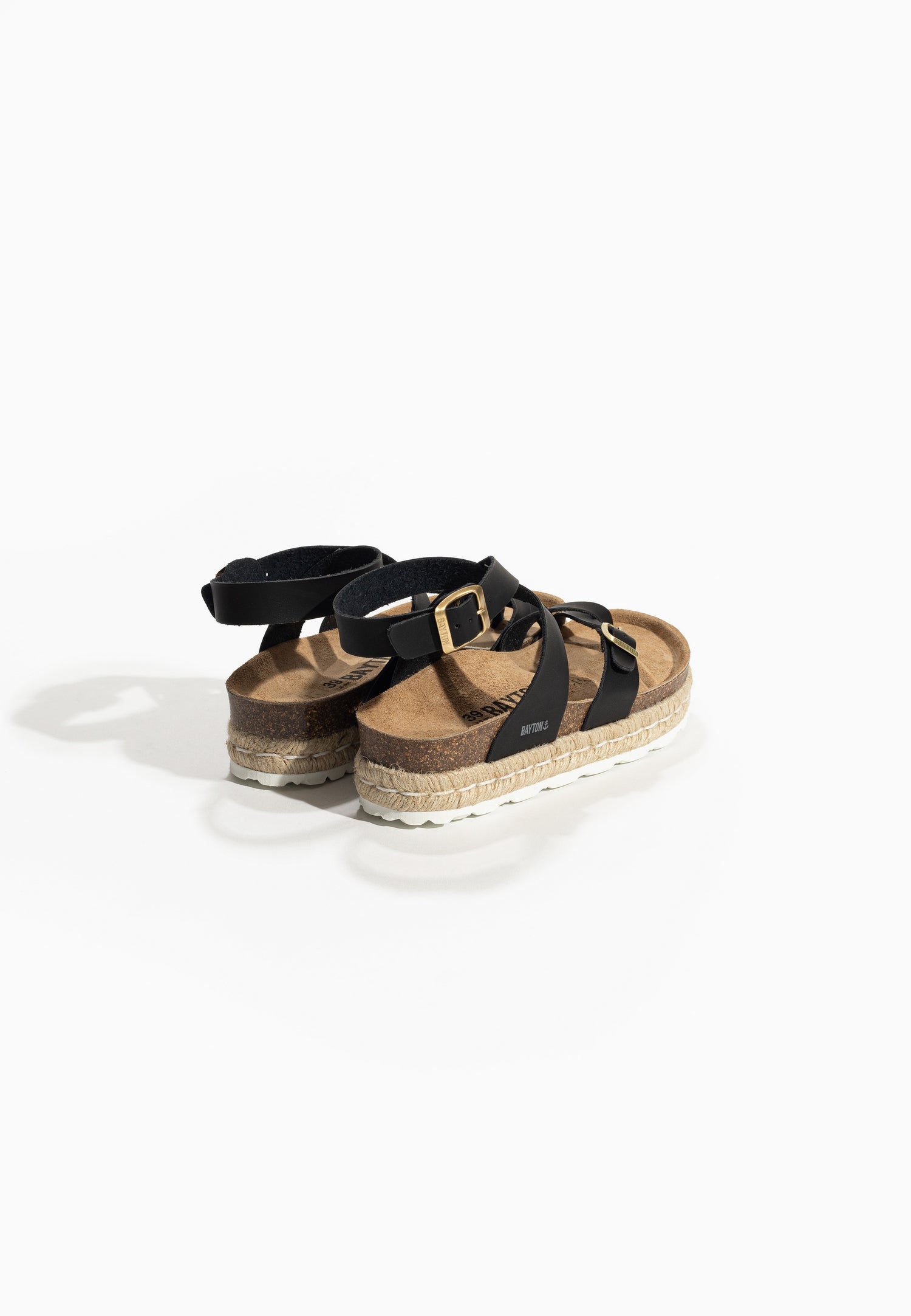 Sandales Den Noir à Plateforme