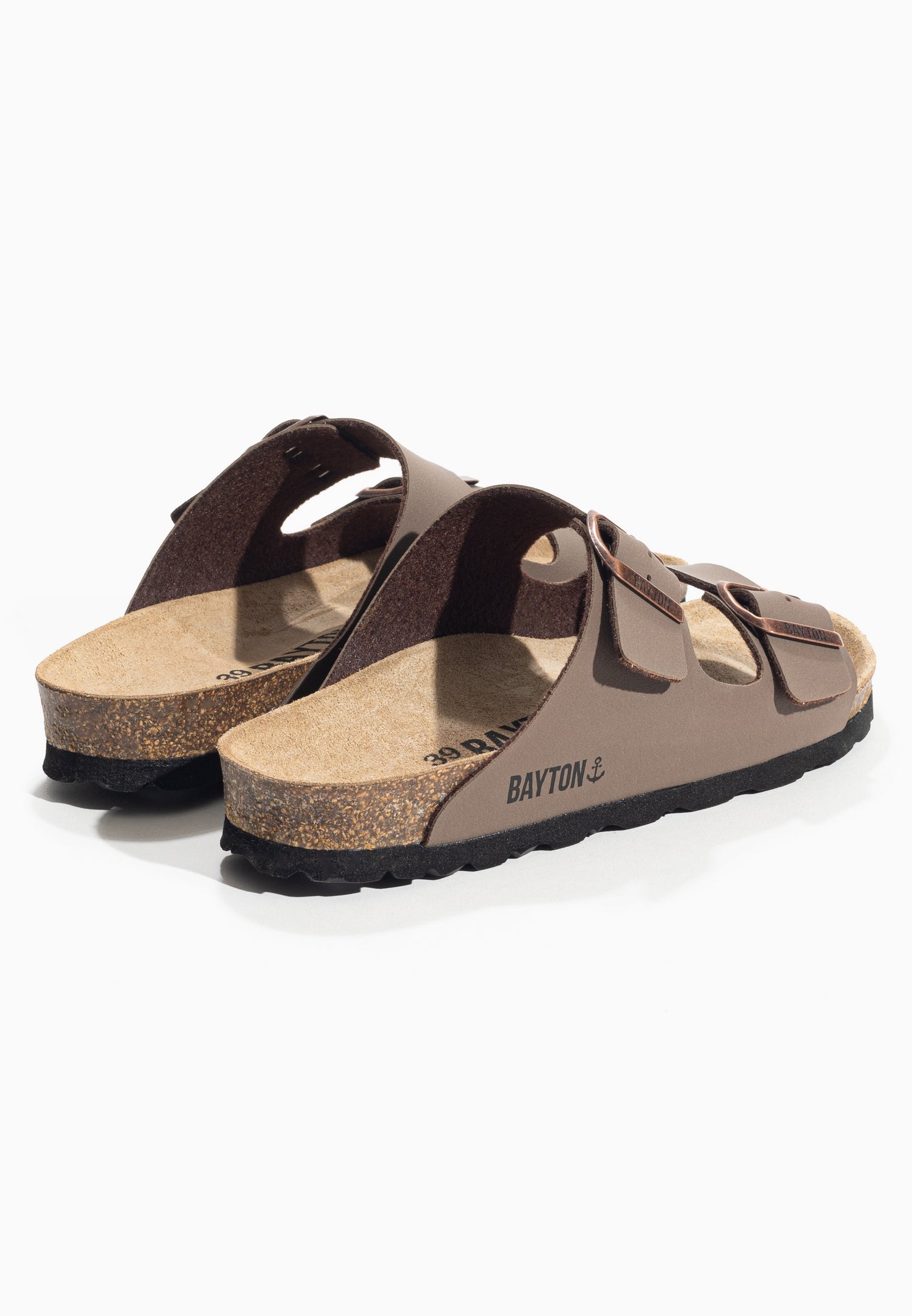 Sandales 2 Brides Atlas Marron
