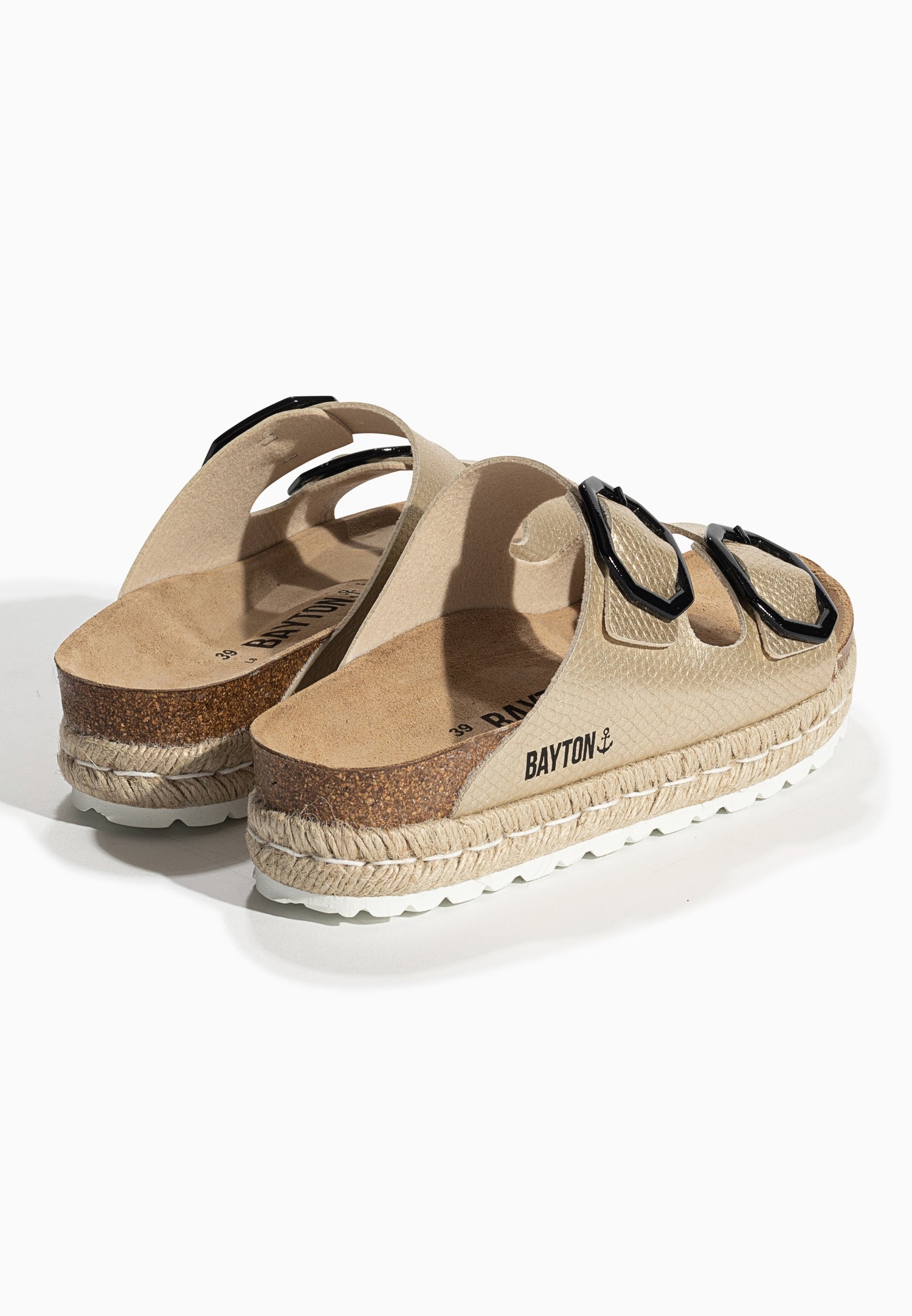 Sandales Alcee Doré à Plateforme