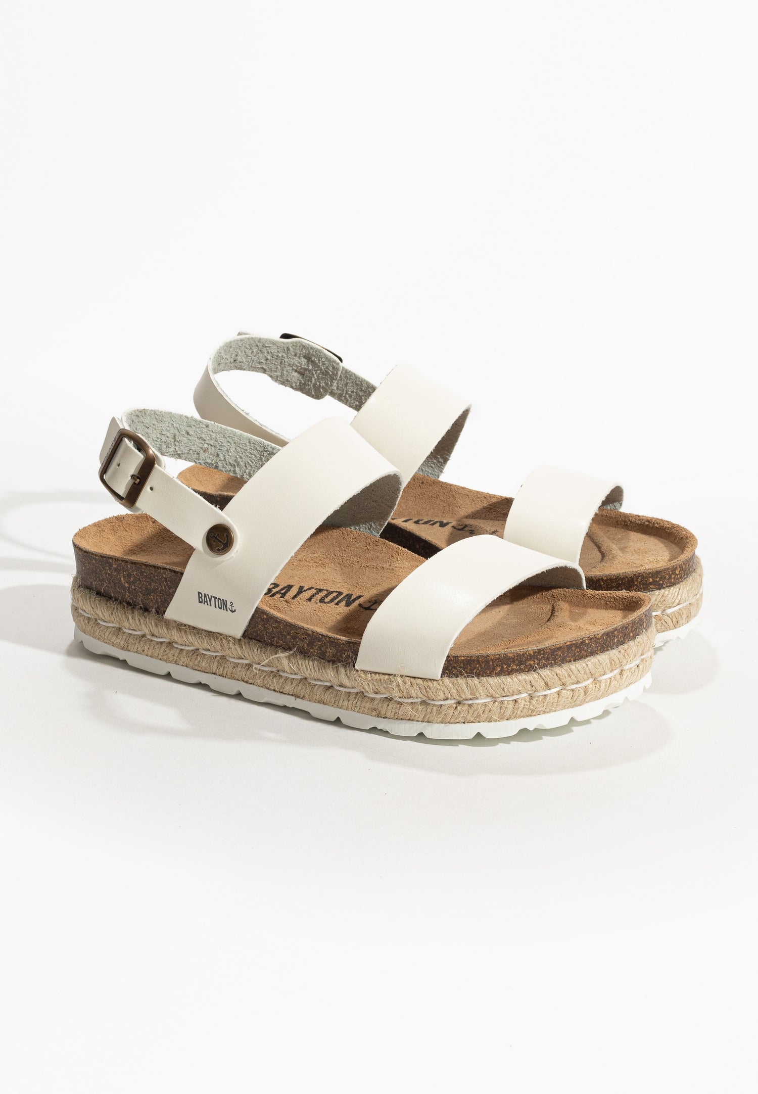 Sandales Gaceo Blanc à Plateforme