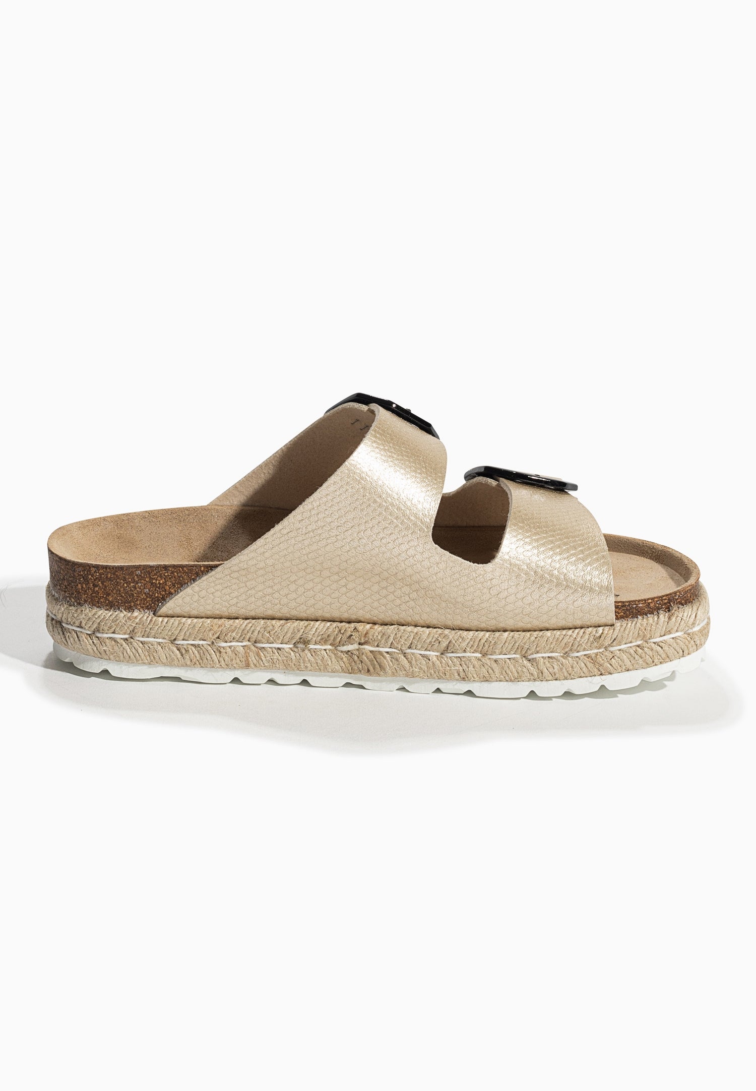 Sandales Alcee Doré à Plateforme