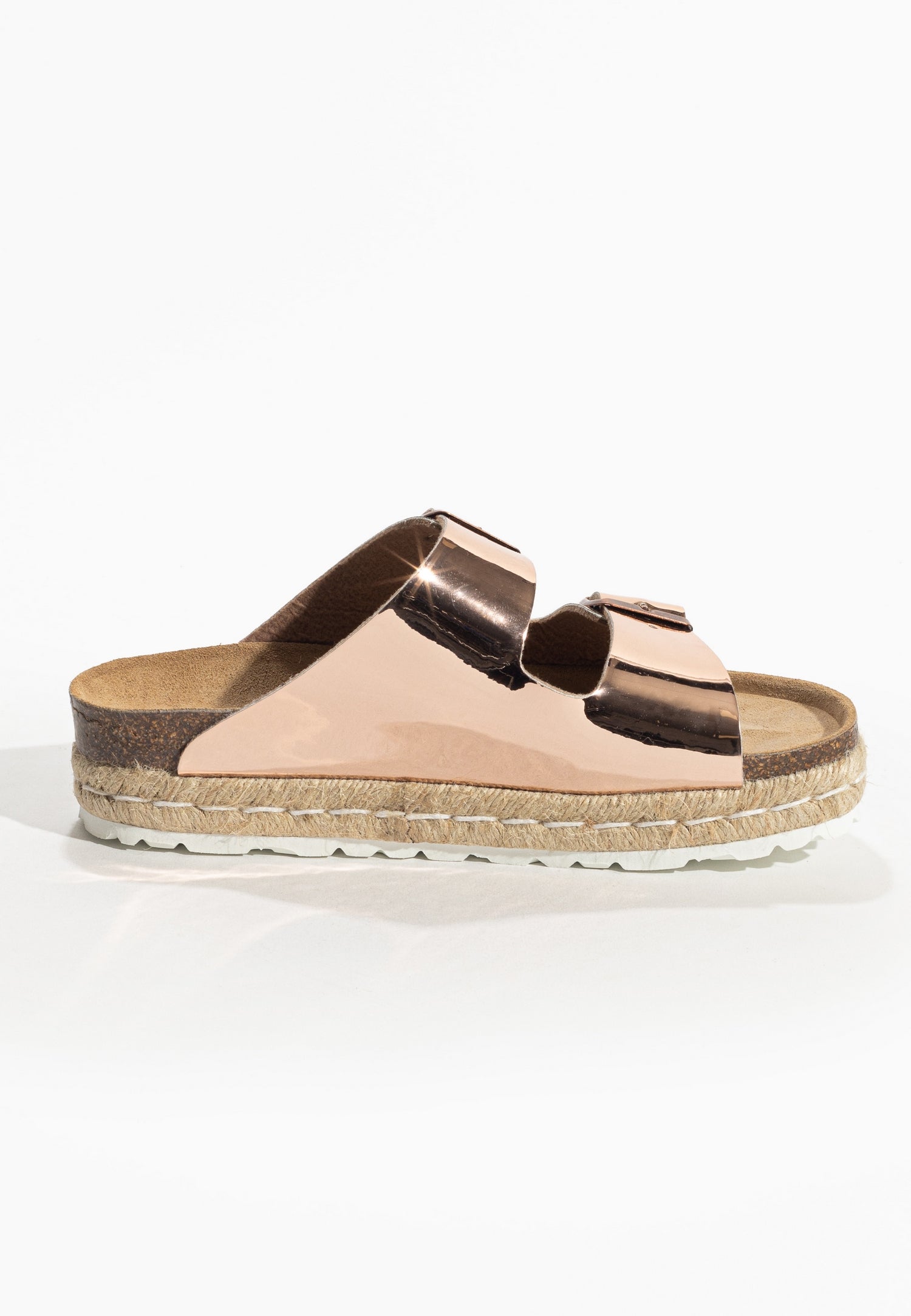 Sandales Olympe Rose gold à Plateforme