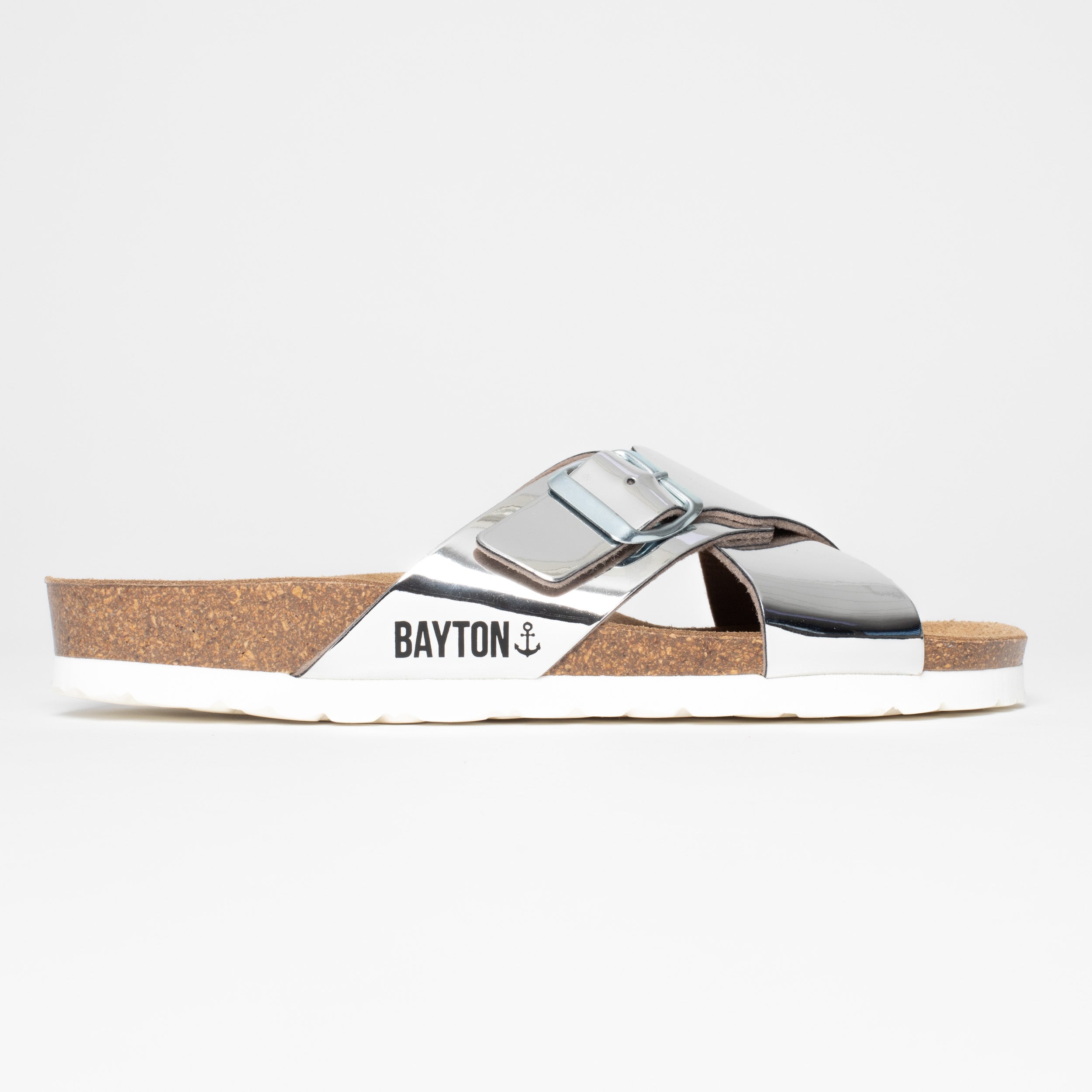 Sandalias Era 2 Tiras Plata
