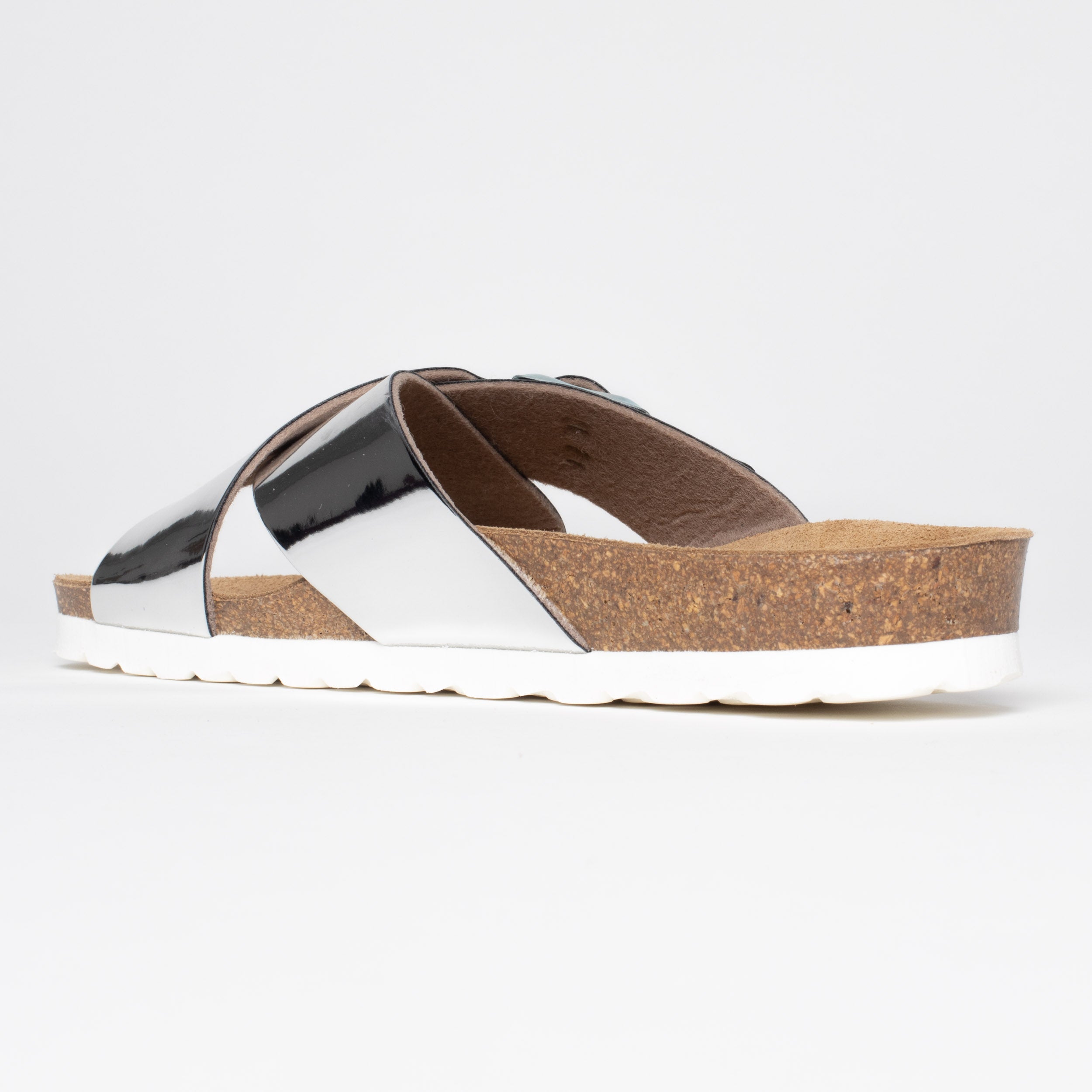 Sandalias Era 2 Tiras Plata