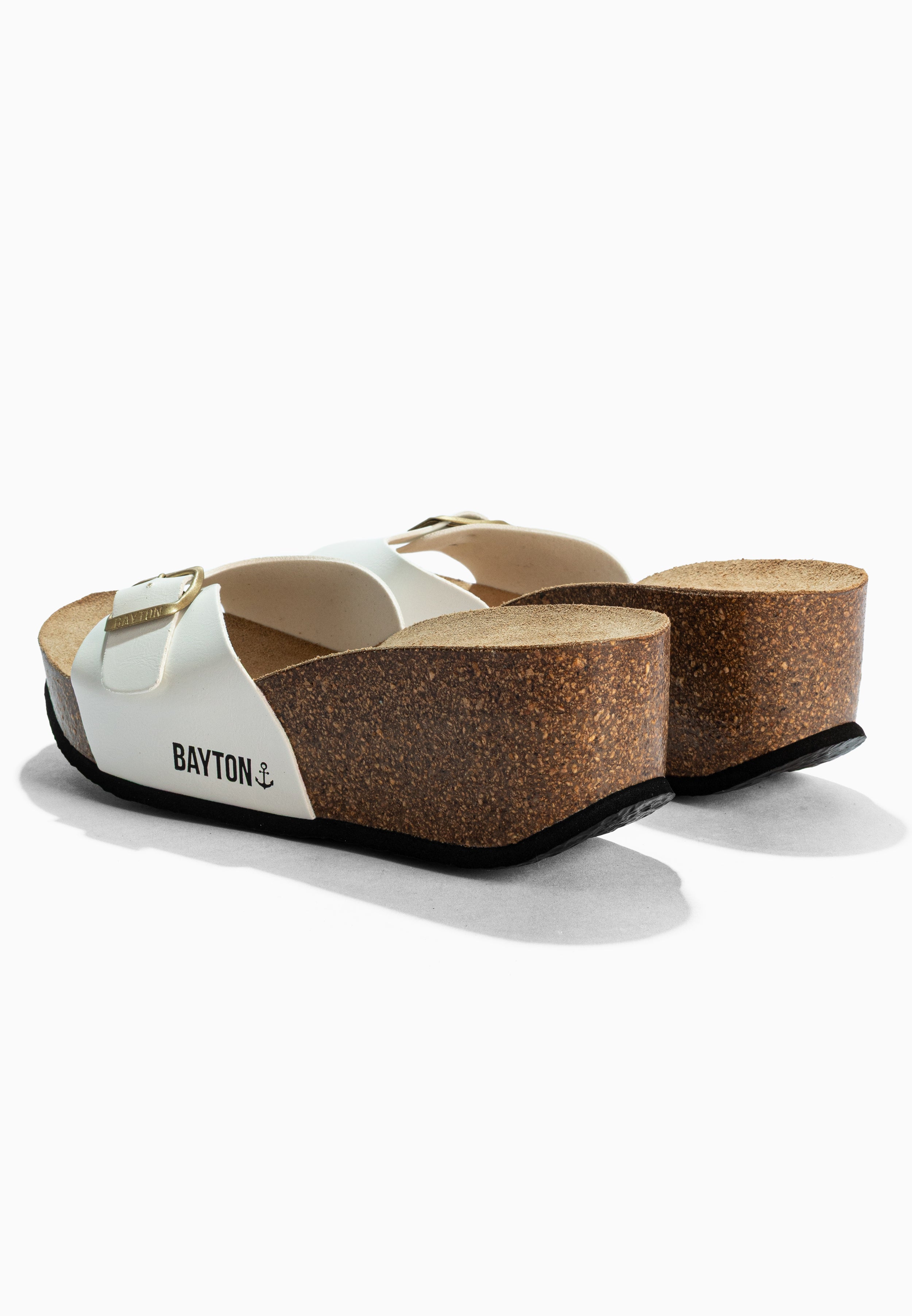 Luna White Wedge and Semi-Wedge Sandals