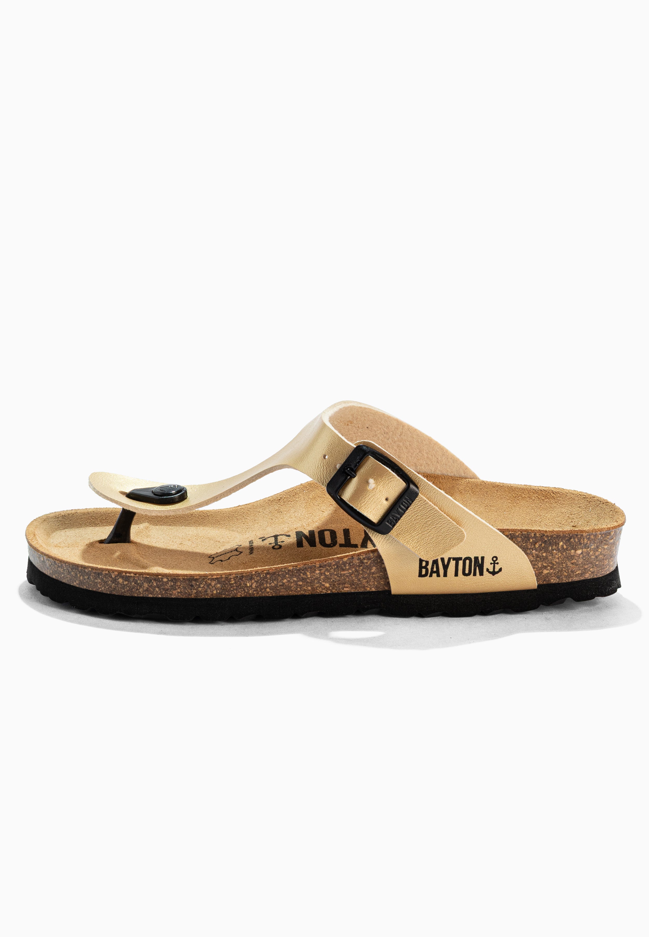 Gold Mercury Toe-Strap Sandals