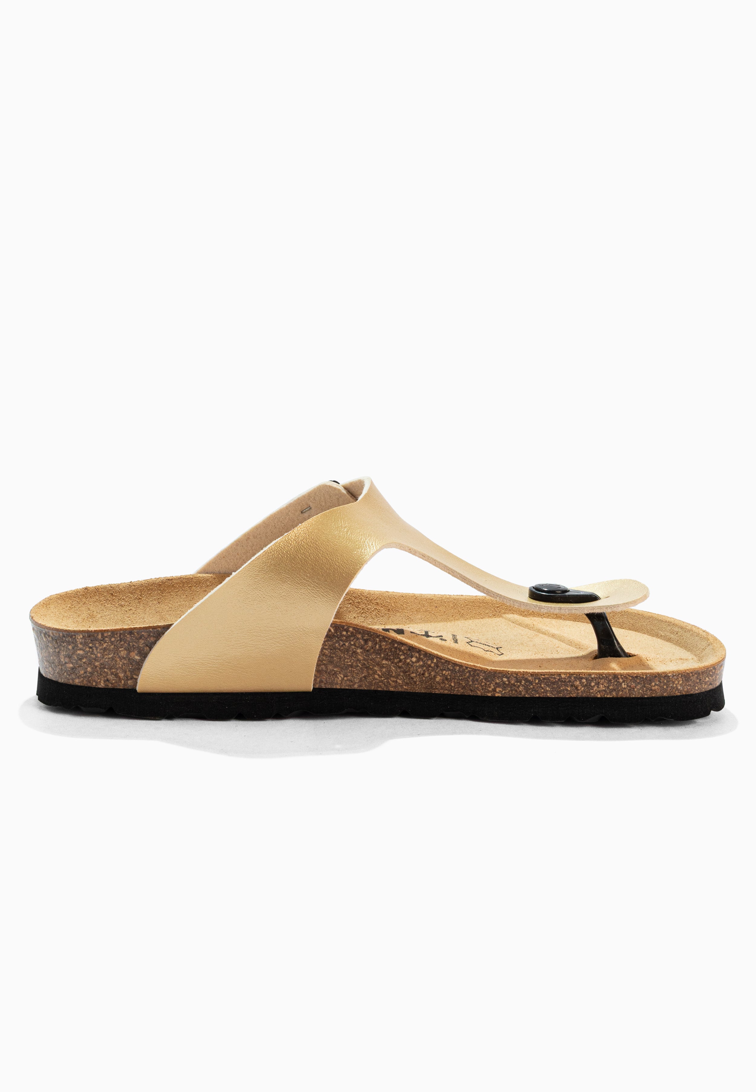 Gold Mercury Toe-Strap Sandals