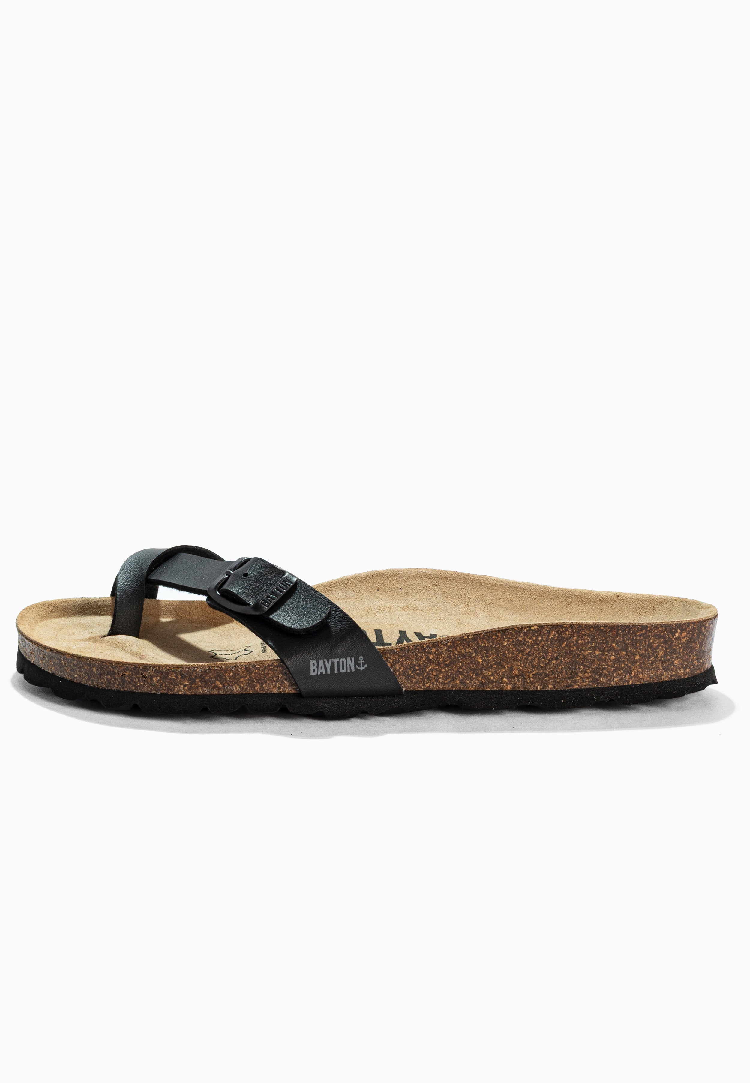 Sandales Junon Noir à Entre-Doigts