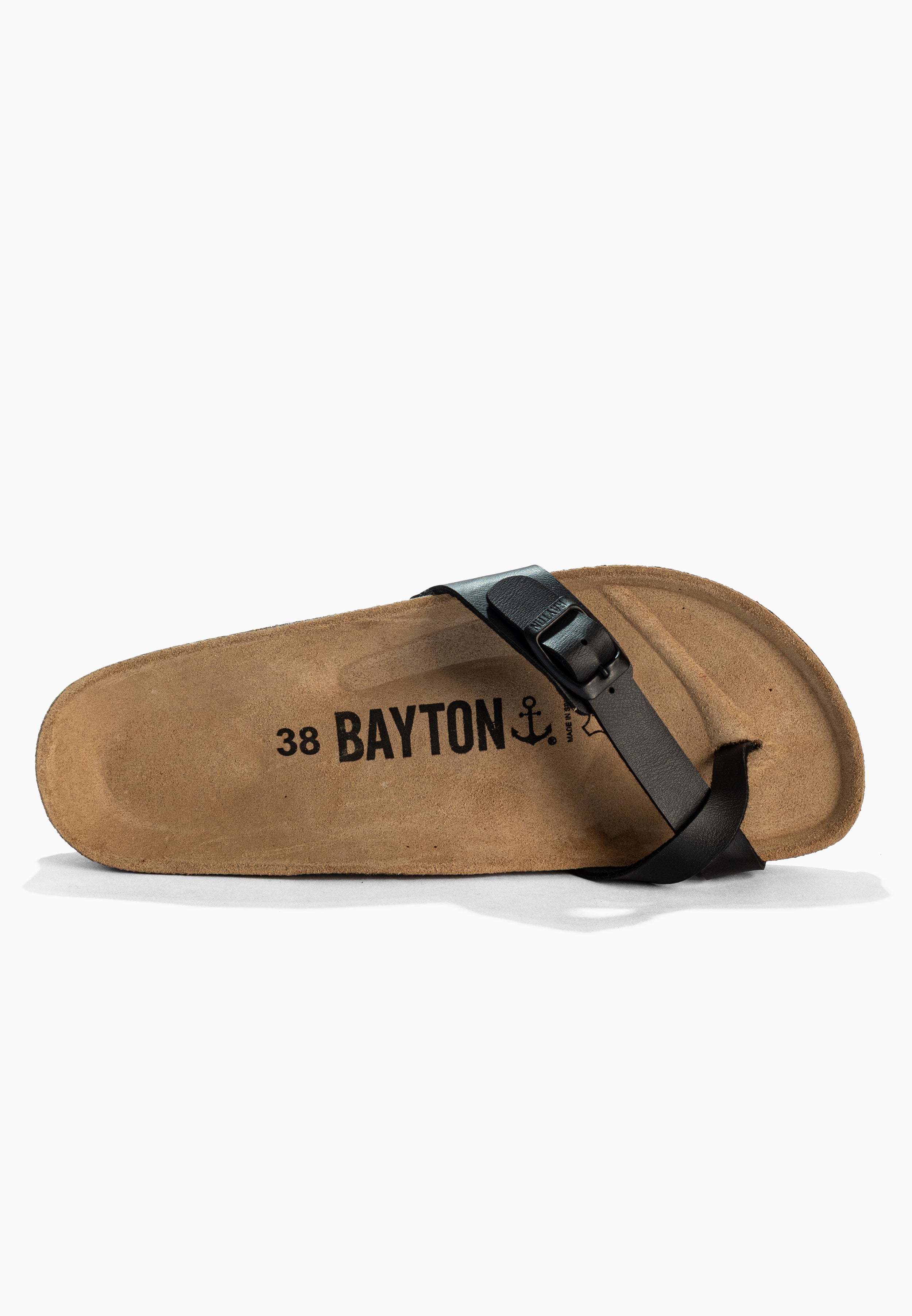 Sandales Junon Noir à Entre-Doigts