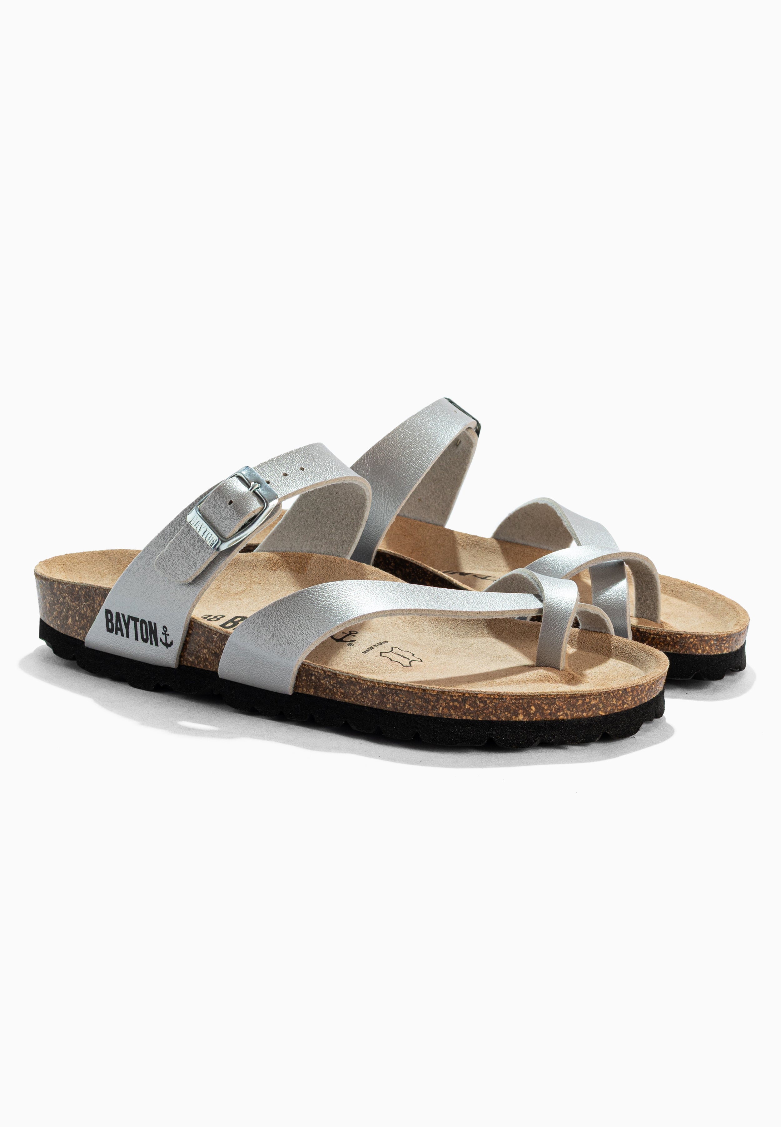 Sandales Diane Gris Clair à Entre-Doigts