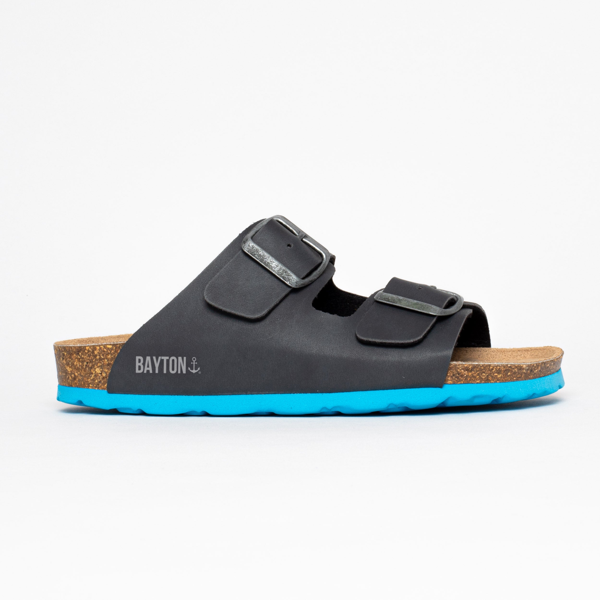 Sandales 2 Brides Atlas Gris