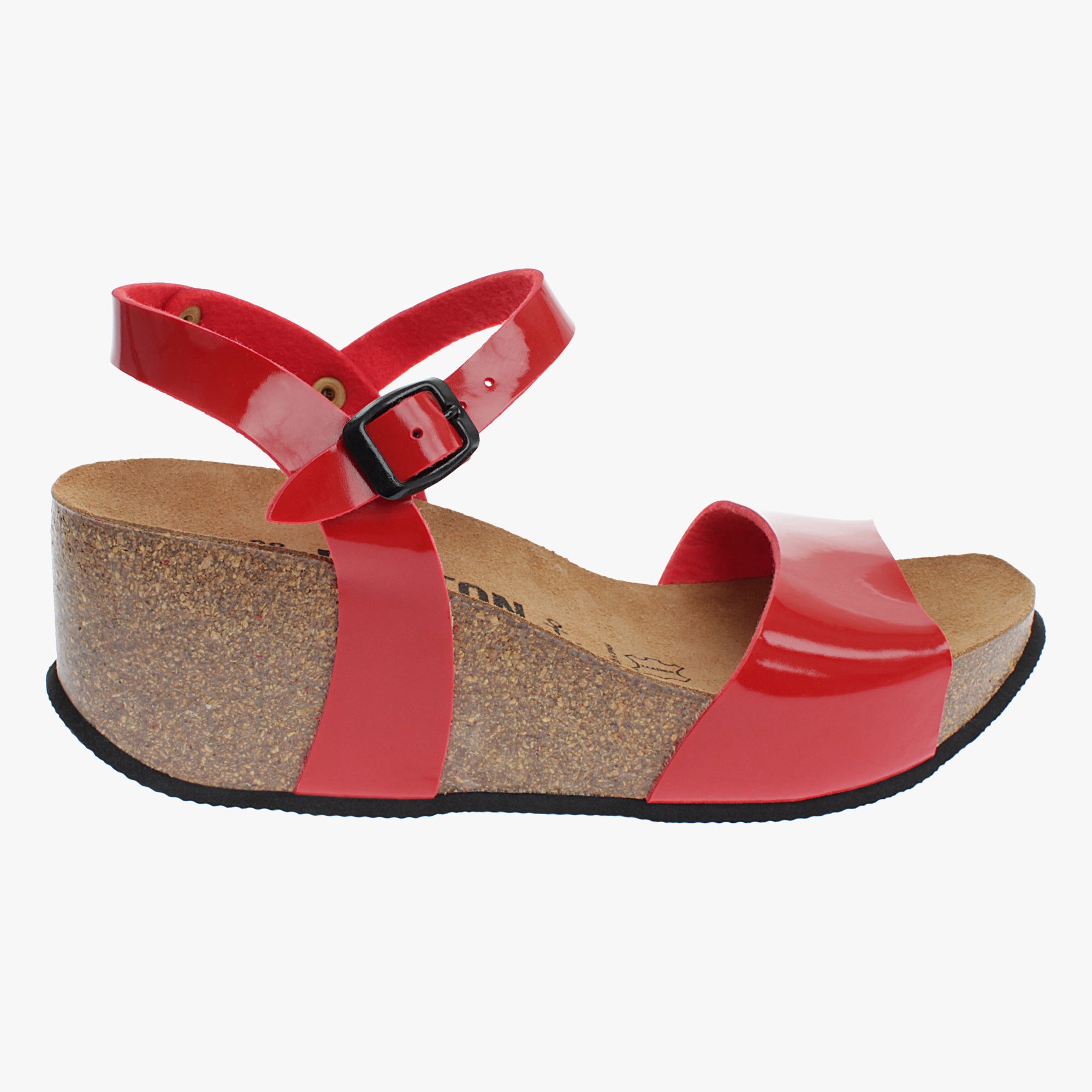 Sandales Maya Rouge Compensées et Semi-compensées