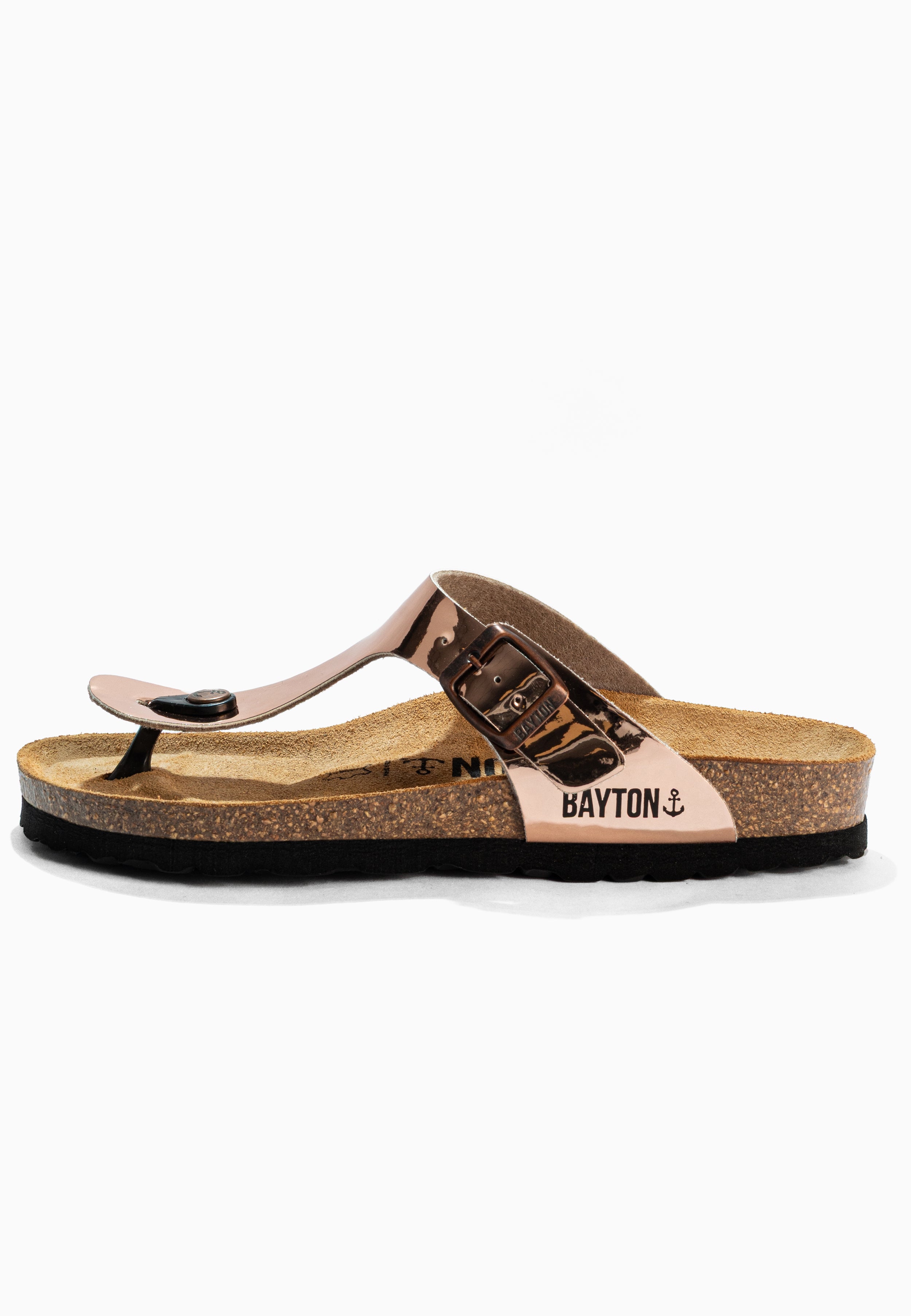 Gold Rose Mercury Sandals with Toe Posts
