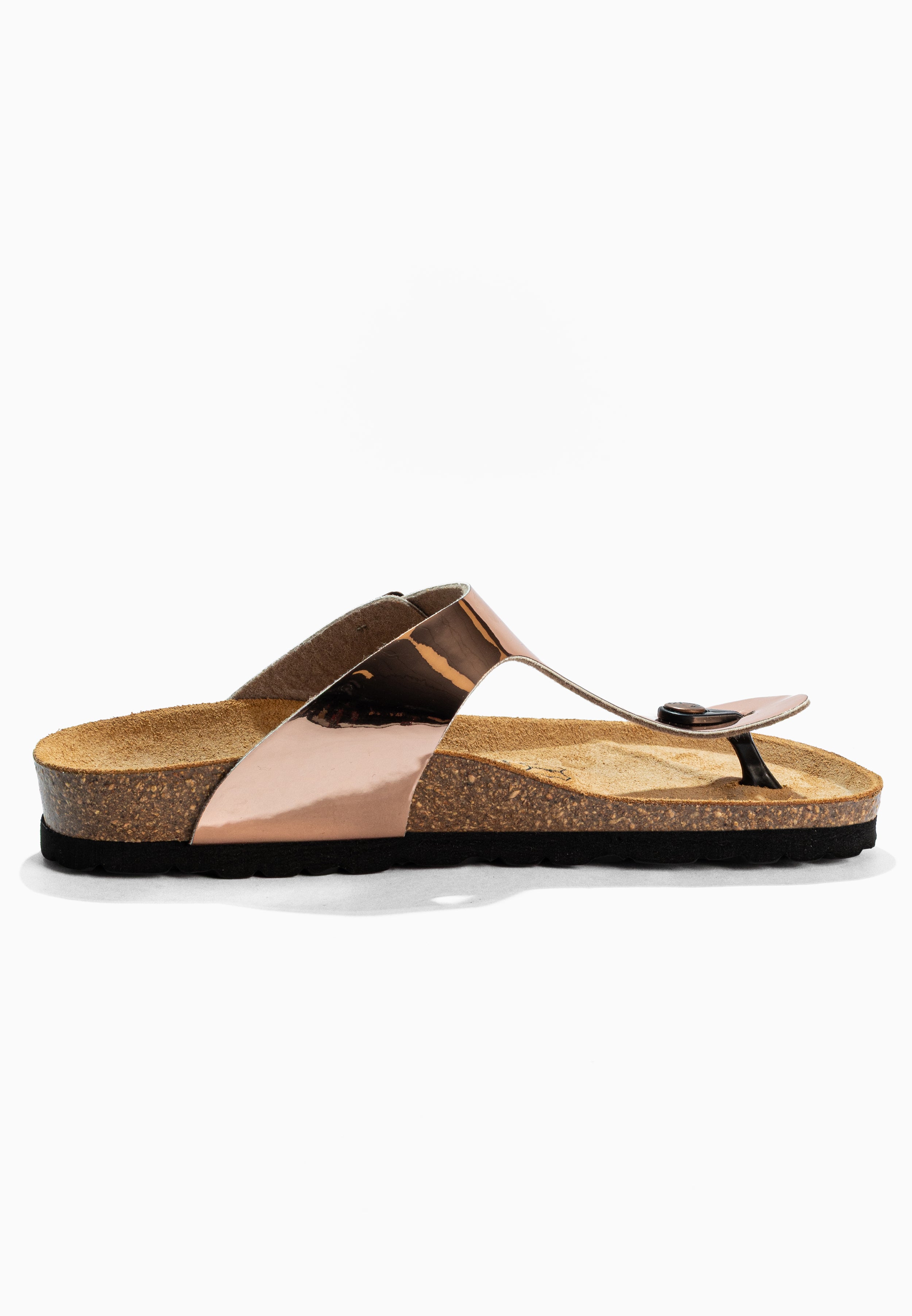 Gold Rose Mercury Sandals with Toe Posts