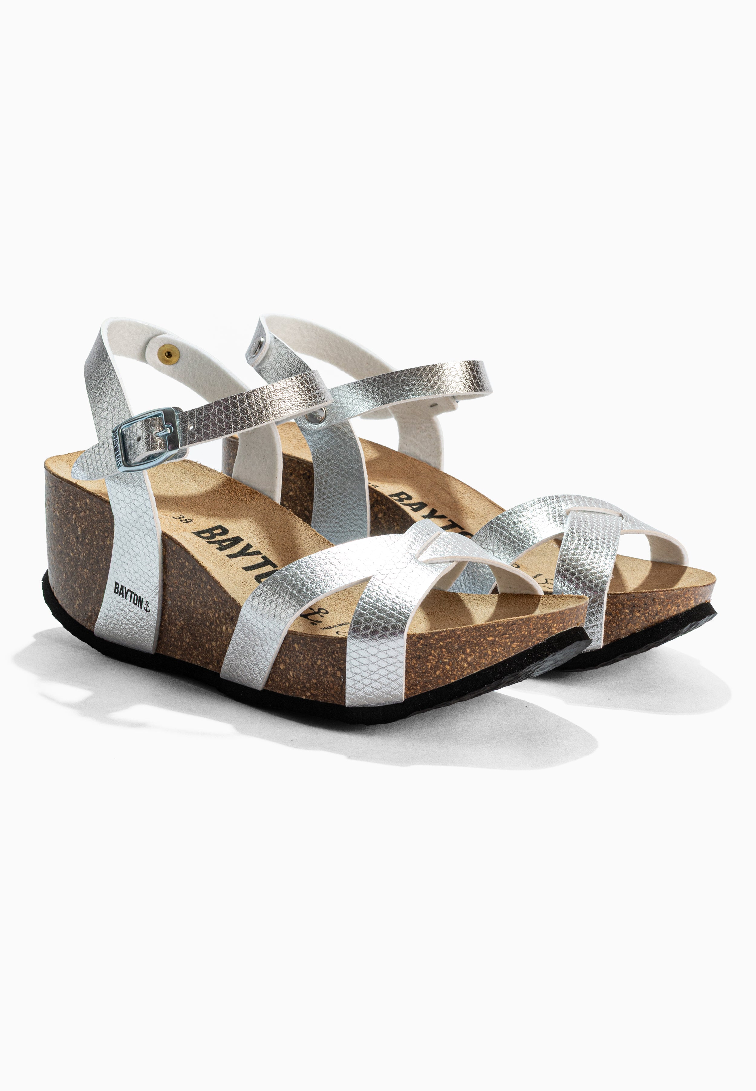 Sandales Venus Argent Compensées et Semi-compensées