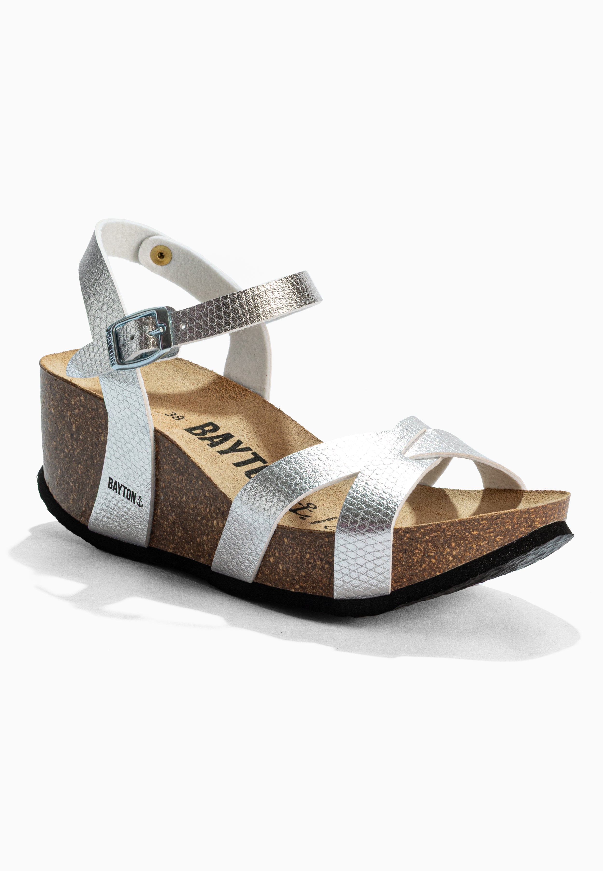 Sandales Venus Argent Compensées et Semi-compensées