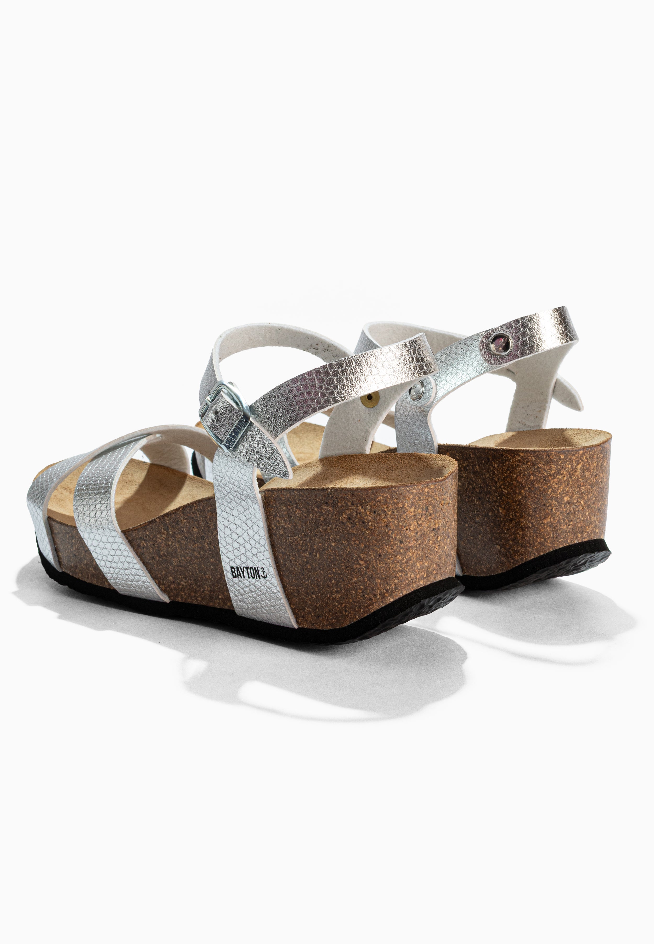 Sandales Venus Argent Compensées et Semi-compensées