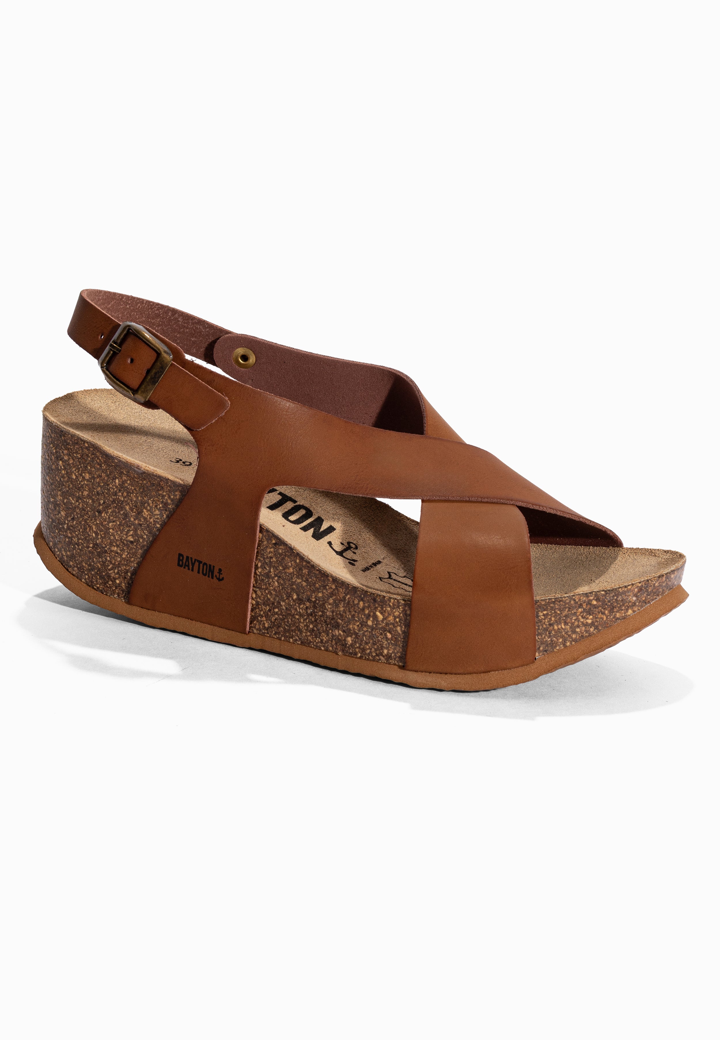 Sandales Rea Camel Compensées et Semi-compensées