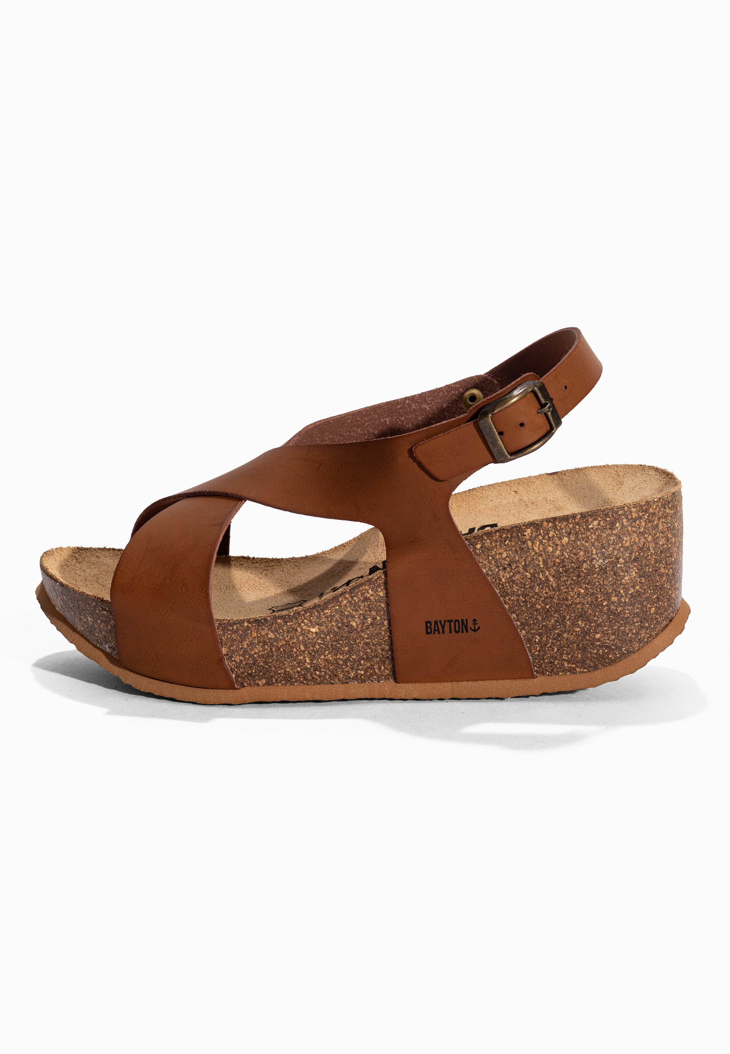 Sandales Rea Camel Compensées et Semi-compensées