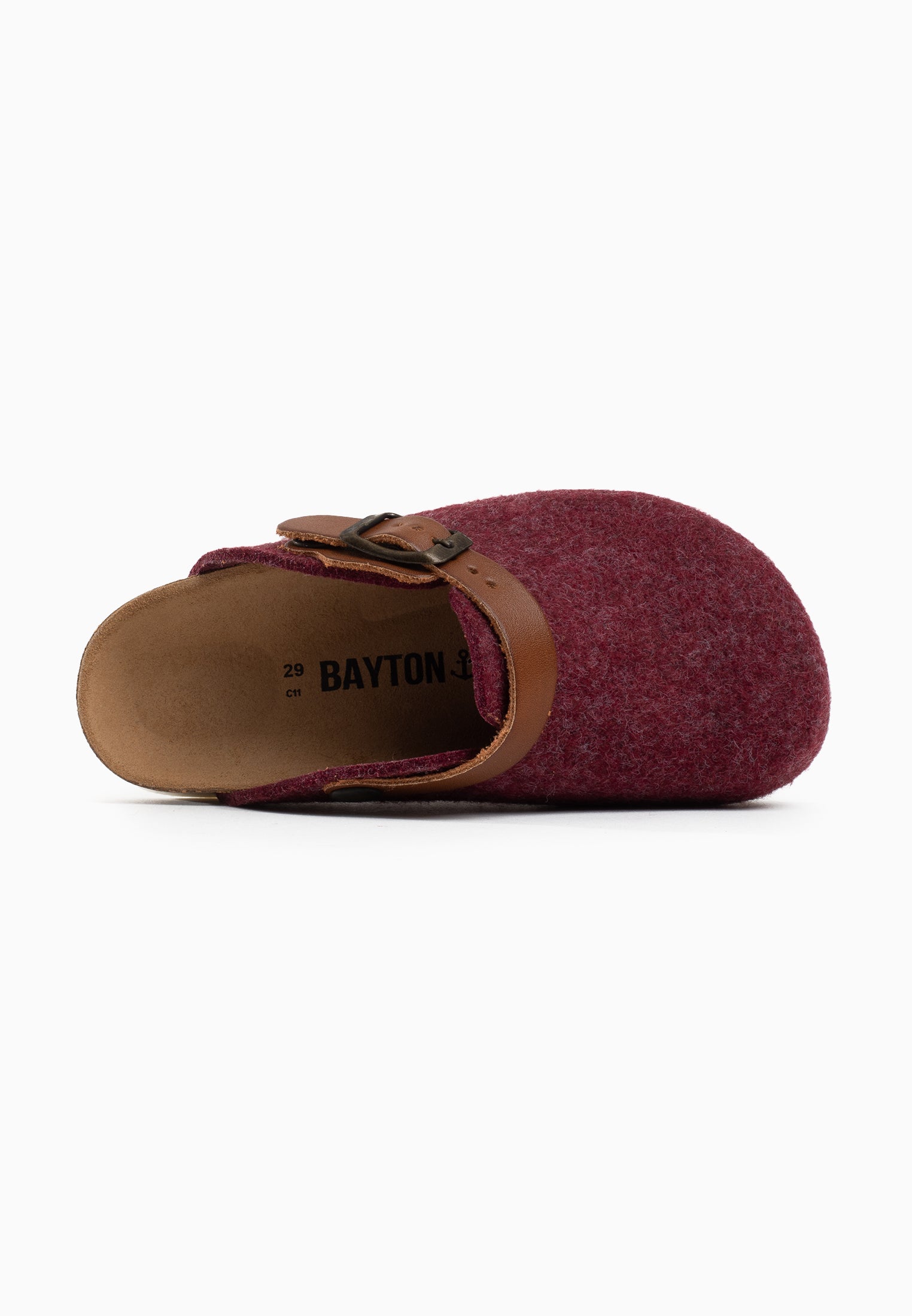 Burgundy Shetland Clogs