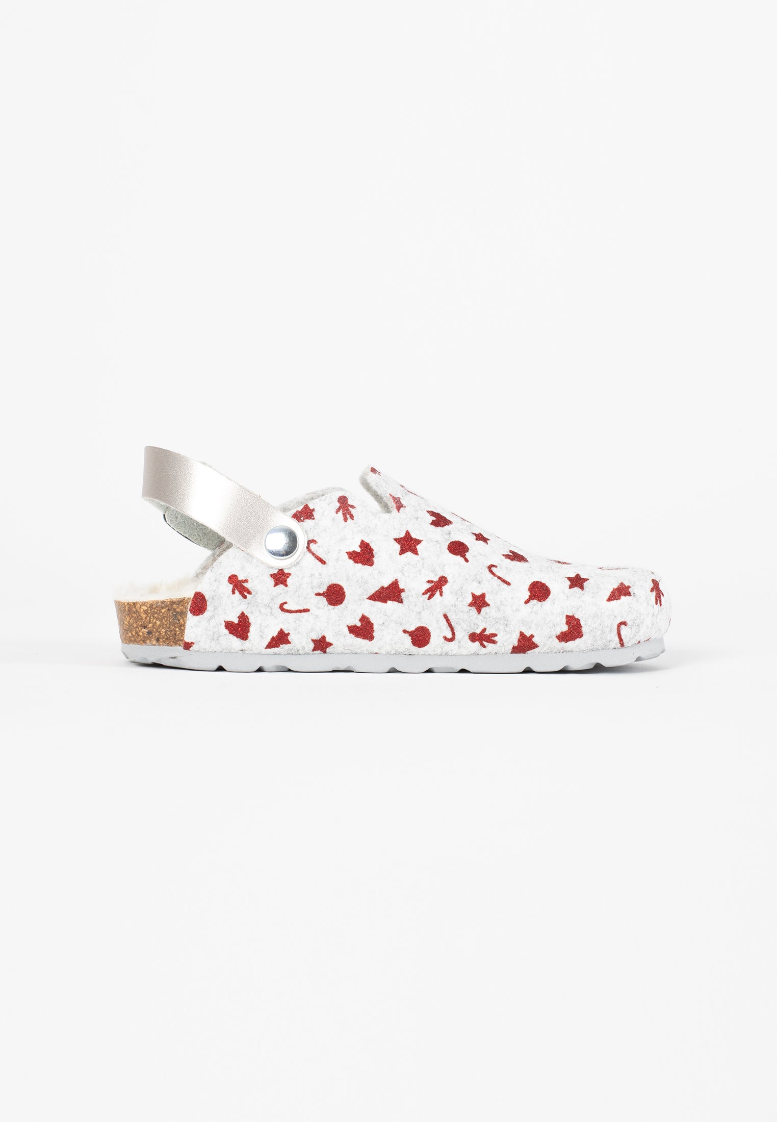 Noma Gray and Red Clogs