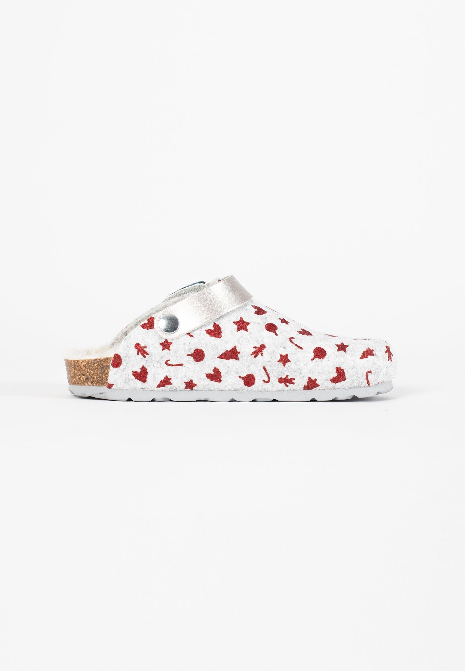 Noma Gray and Red Clogs