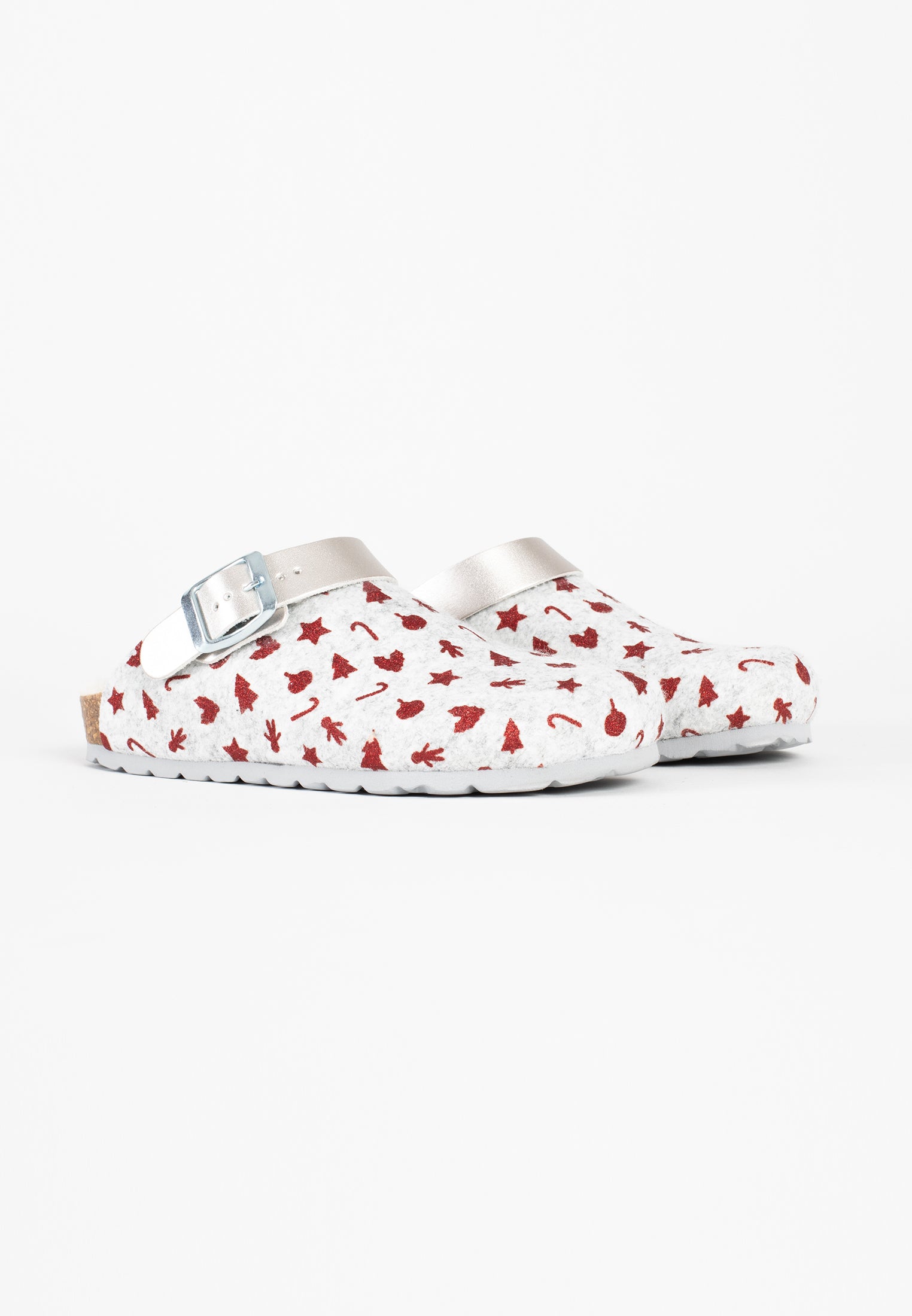 Noma Gray and Red Clogs