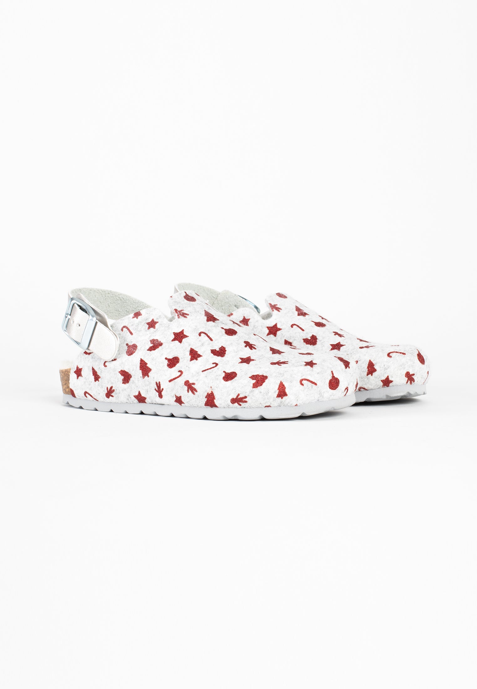 Noma Gray and Red Clogs