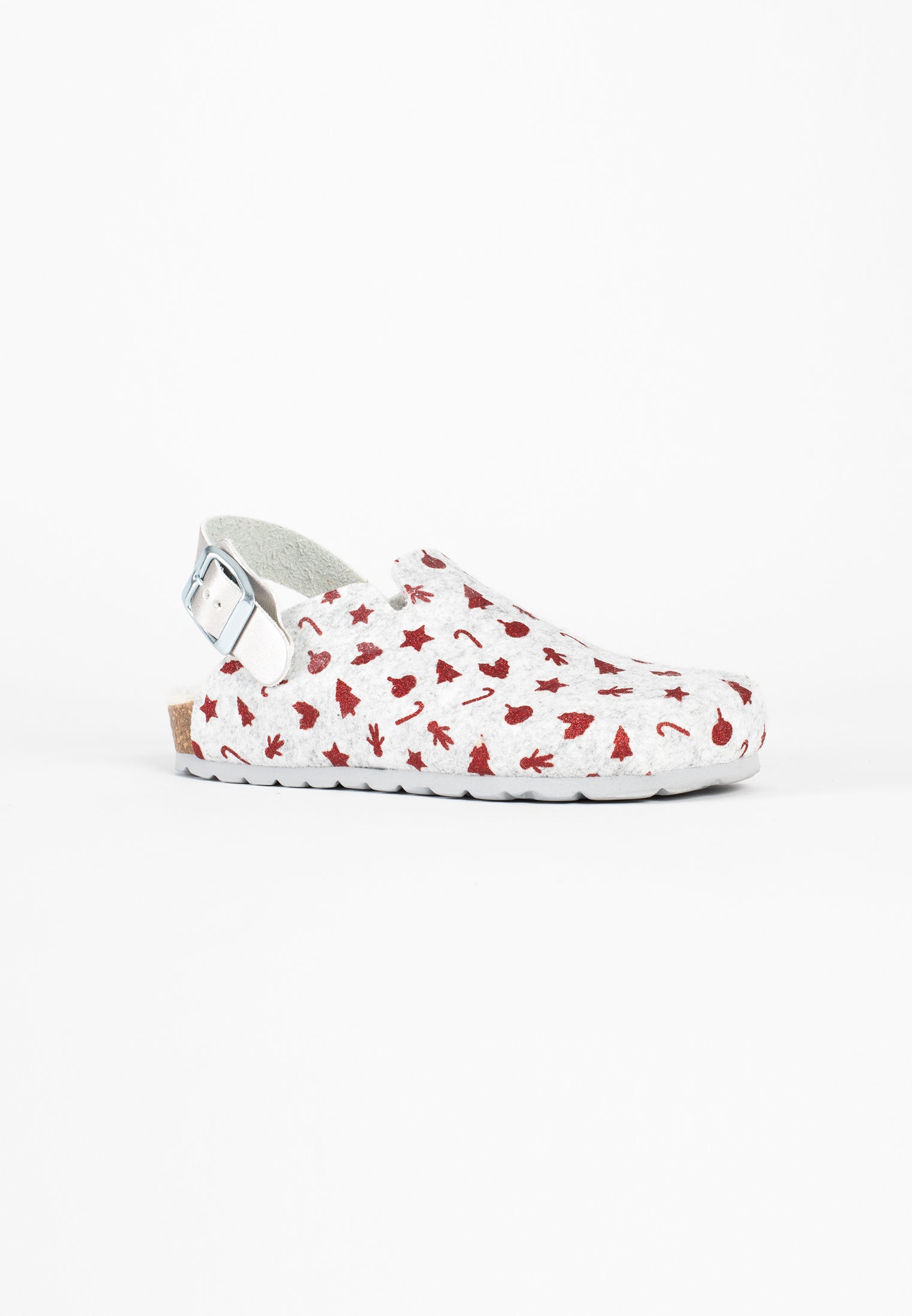 Noma Gray and Red Clogs