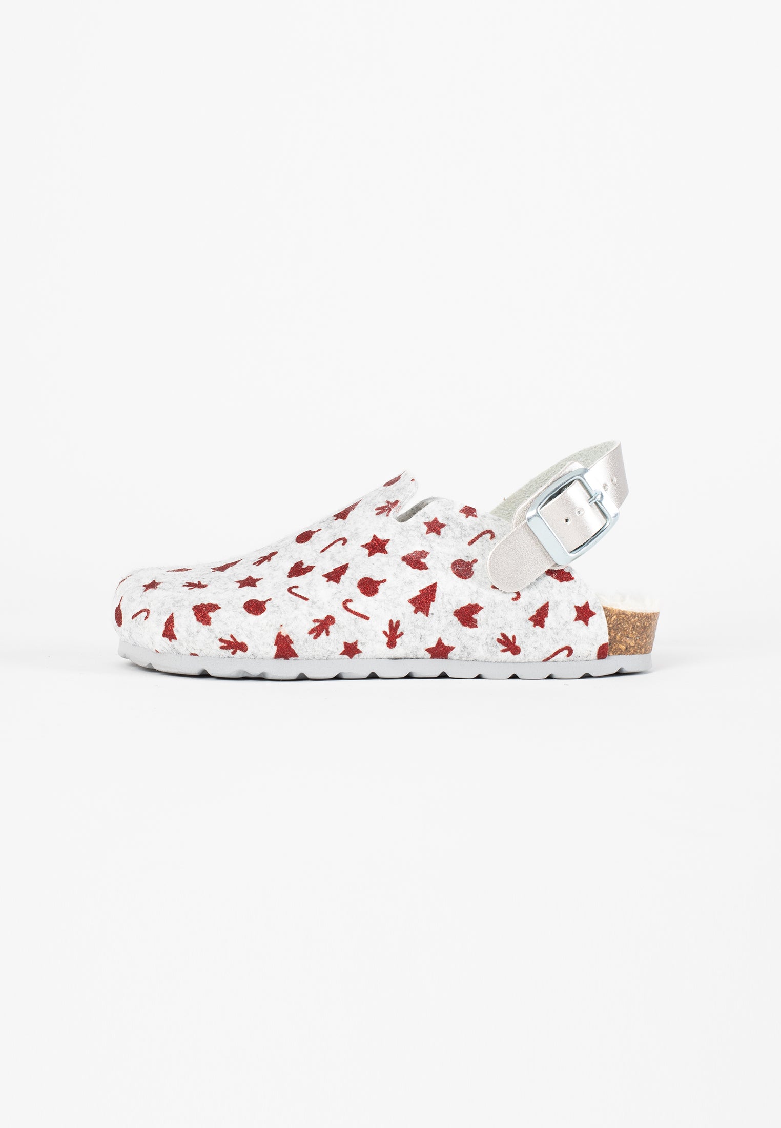 Noma Gray and Red Clogs