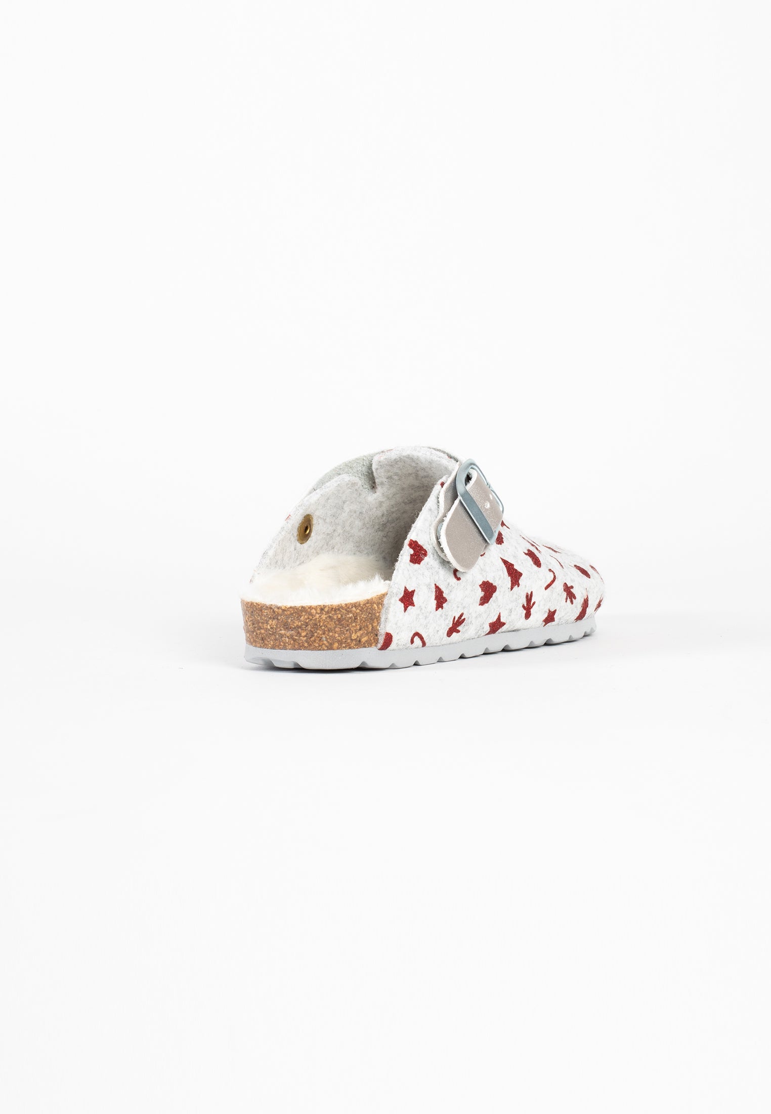 Noma Gray and Red Clogs