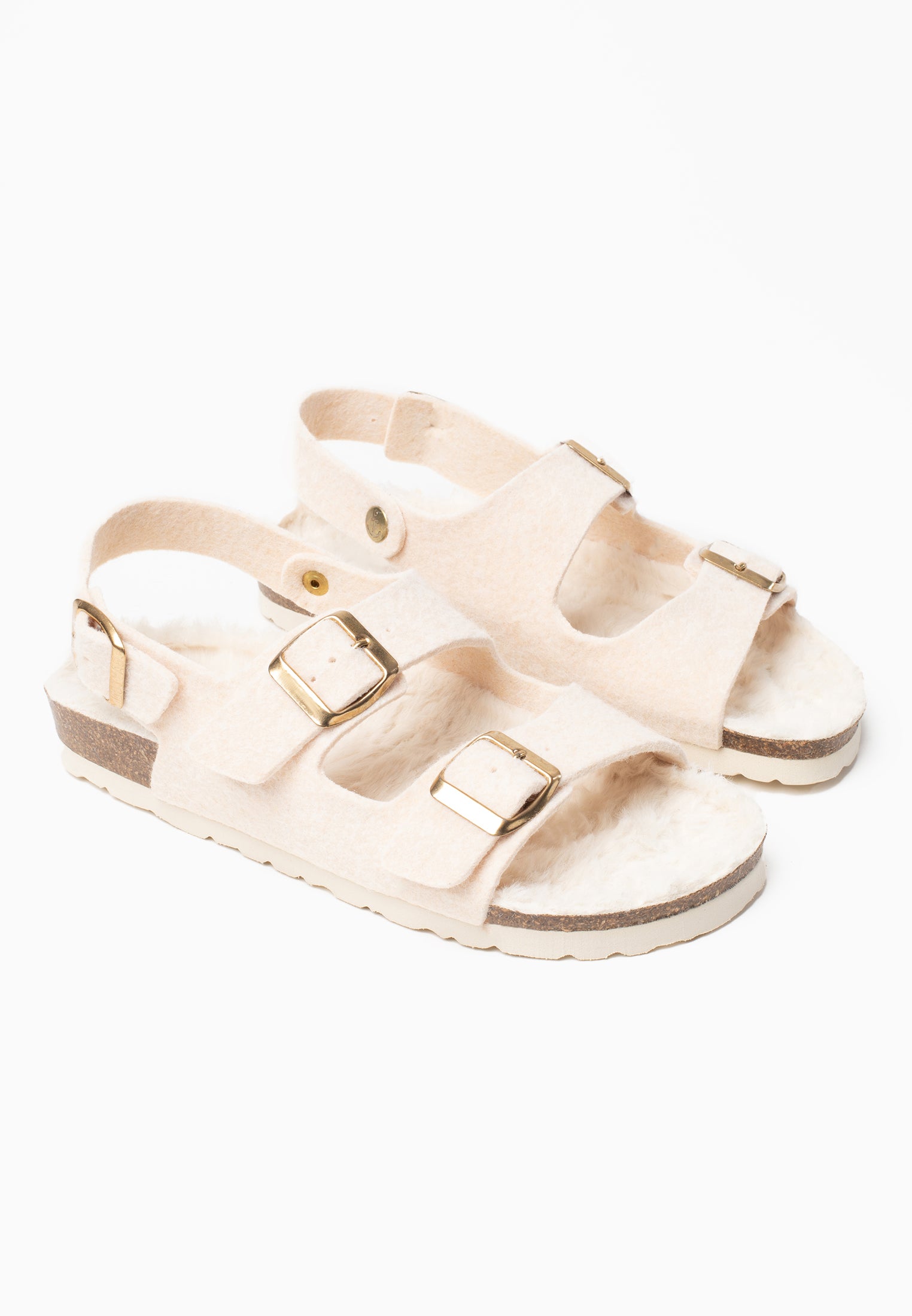 Sandales Achille Blanc Cassé Multi-Brides
