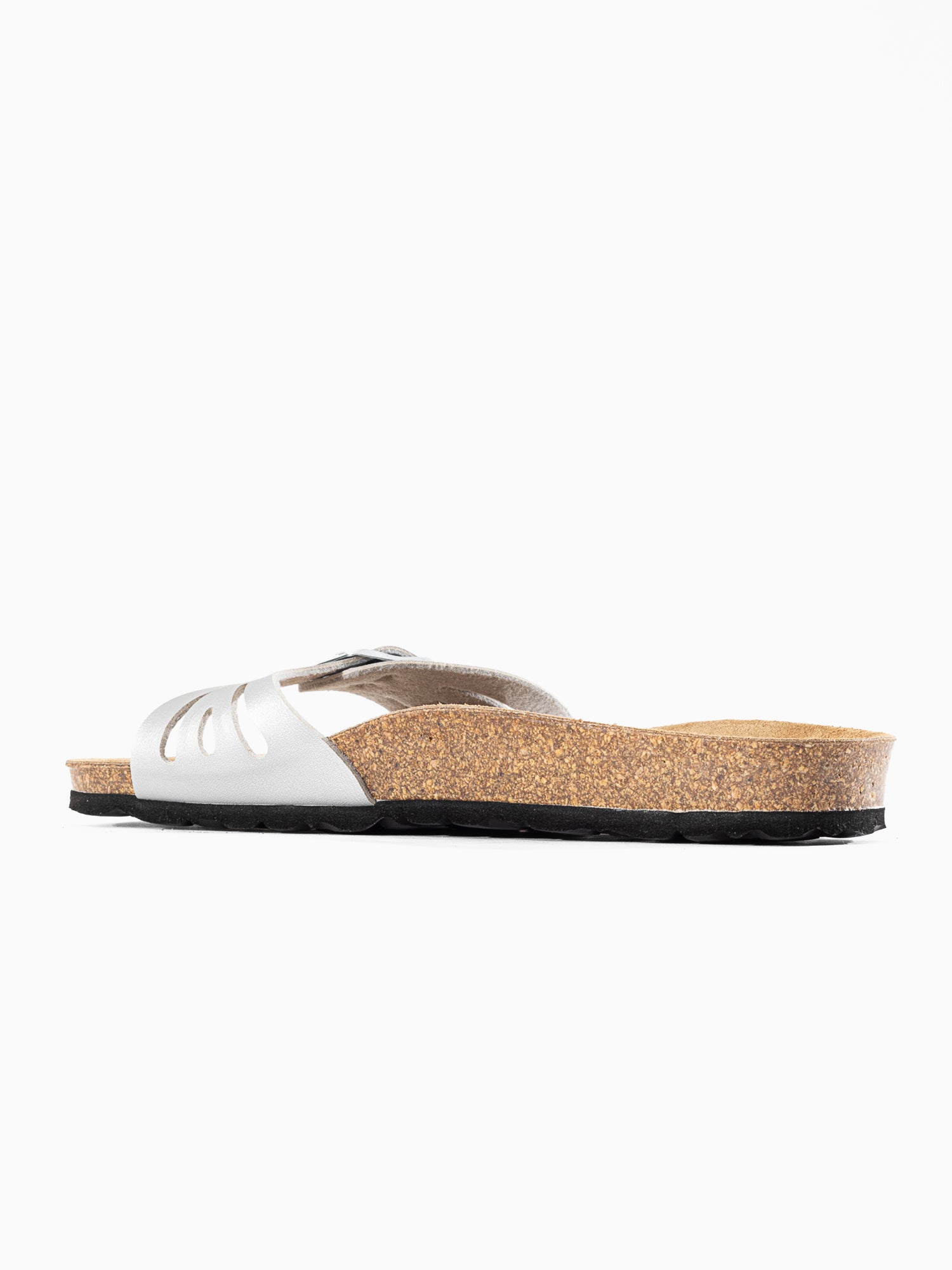Silver Athena 1 Strap Sandals