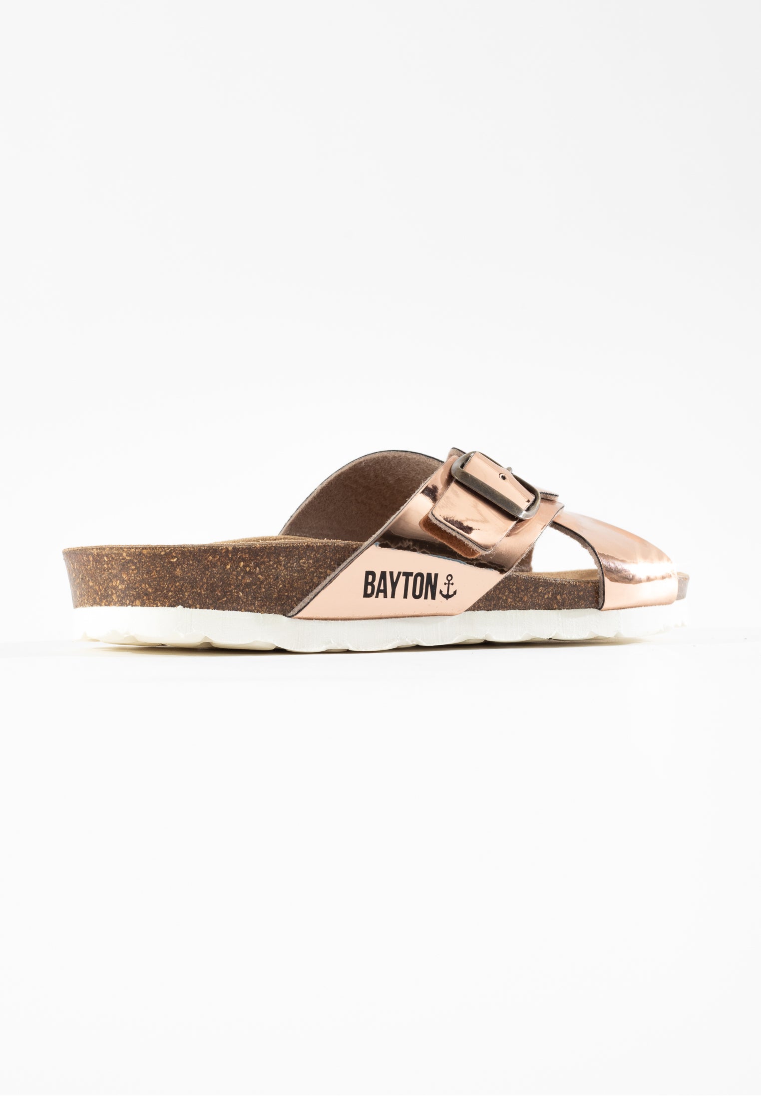 Sandalias Era con 2 tiras en dorado rosa