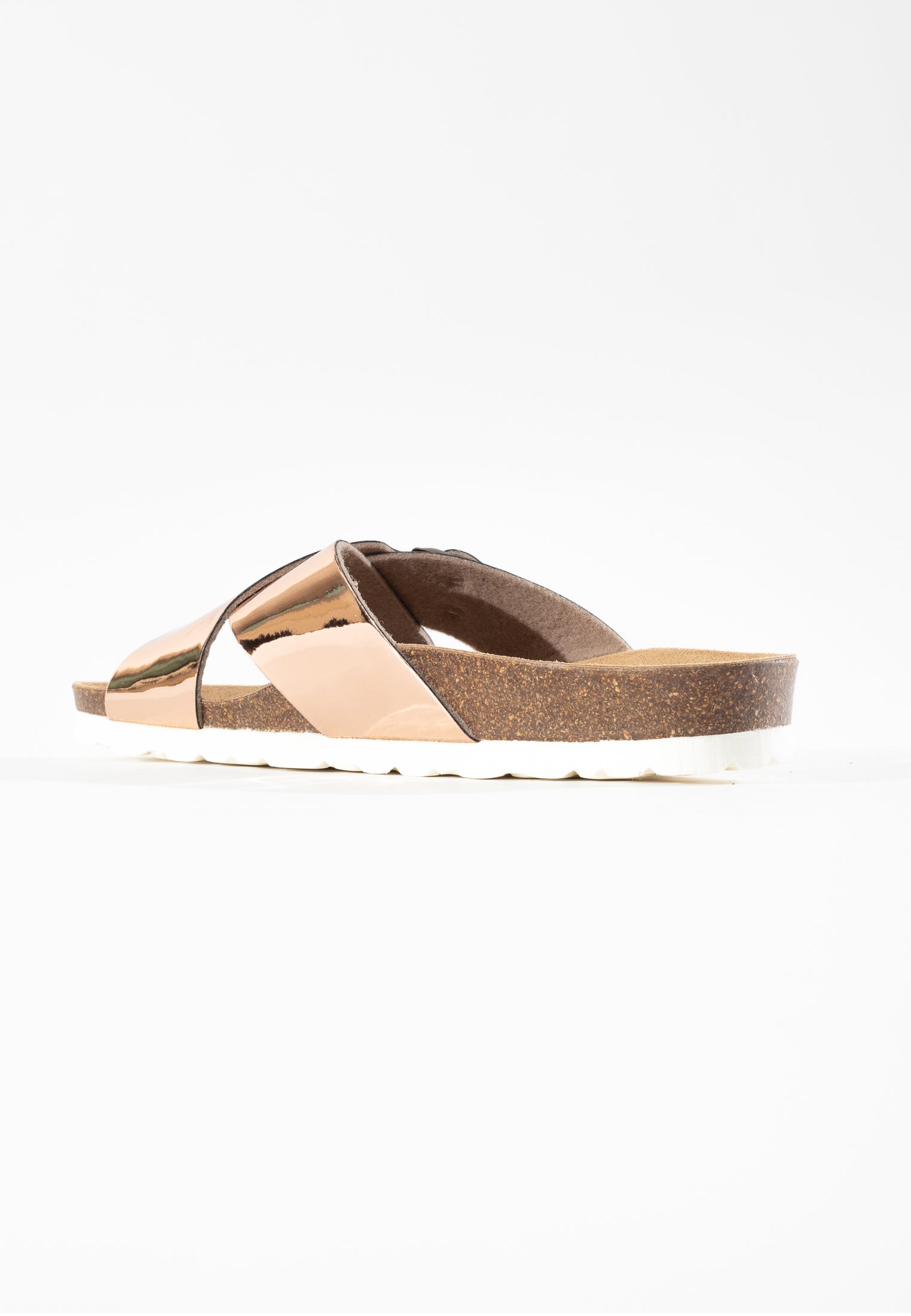 Sandalias Era con 2 tiras en dorado rosa