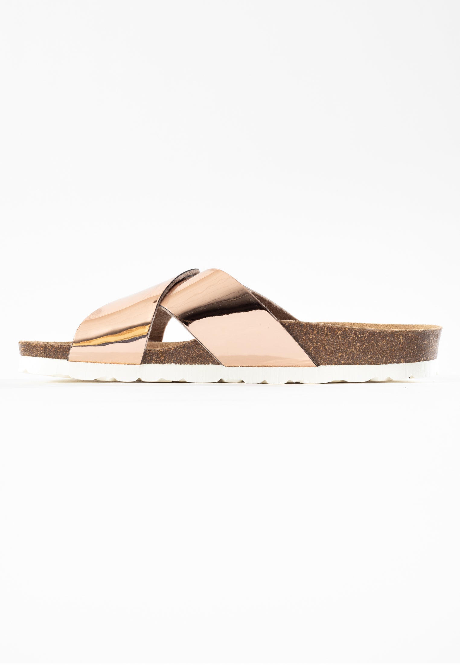 Sandalias Era con 2 tiras en dorado rosa