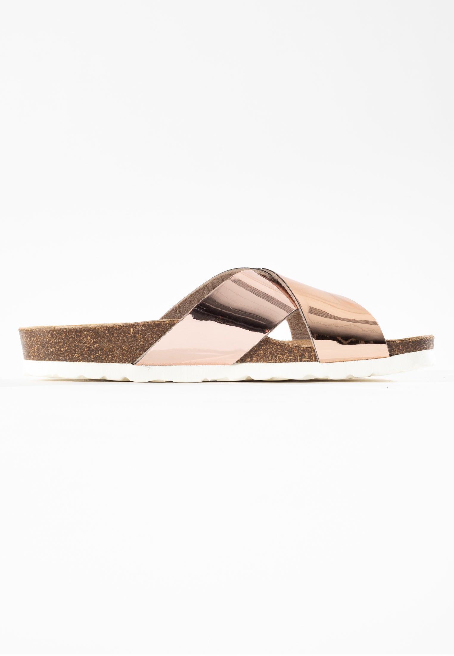 Sandalias Era con 2 tiras en dorado rosa