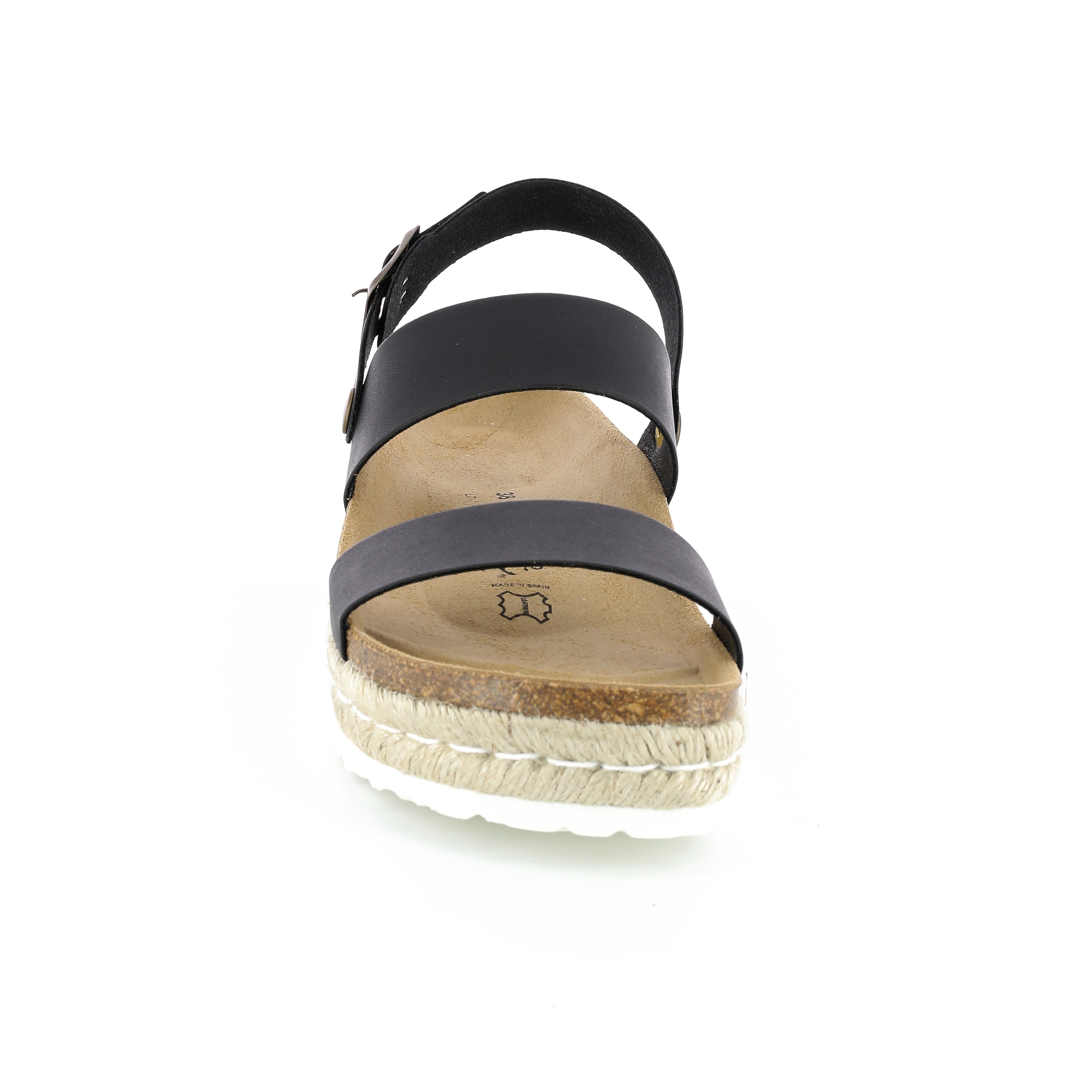 Sandales Gaceo Noir à Plateforme